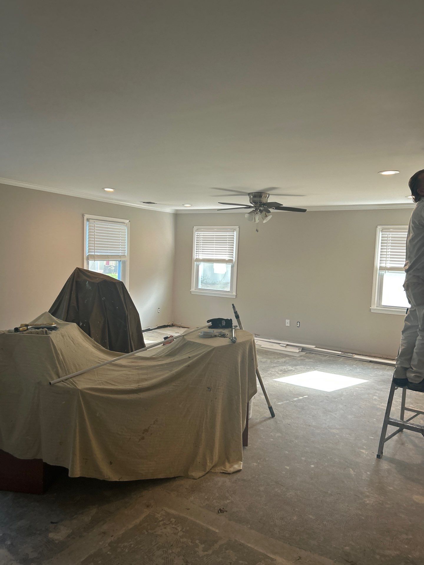 Water Damage Restoration and Full Laminate Floor Installation in Stony Brook by EMS Restoration Corp