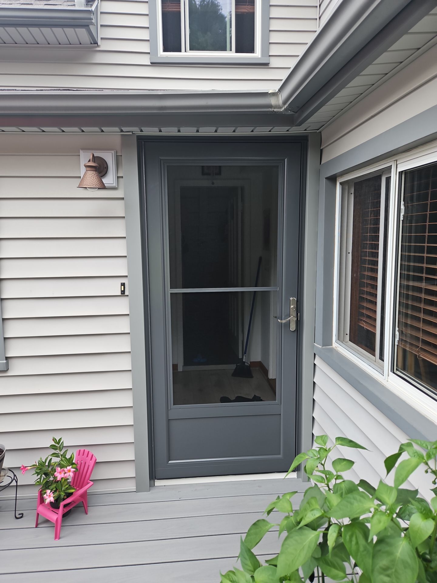 Entry Door and Storm Door Installation Using ProVia Entry Door and ProVia Storm Door by DiGiorgi Roofing and Siding Inc