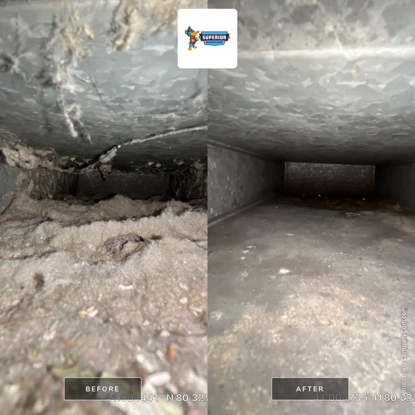 Air Duct Cleaning With a Vacuum Truck in New Castle, PA by Superior Air Duct Cleaning