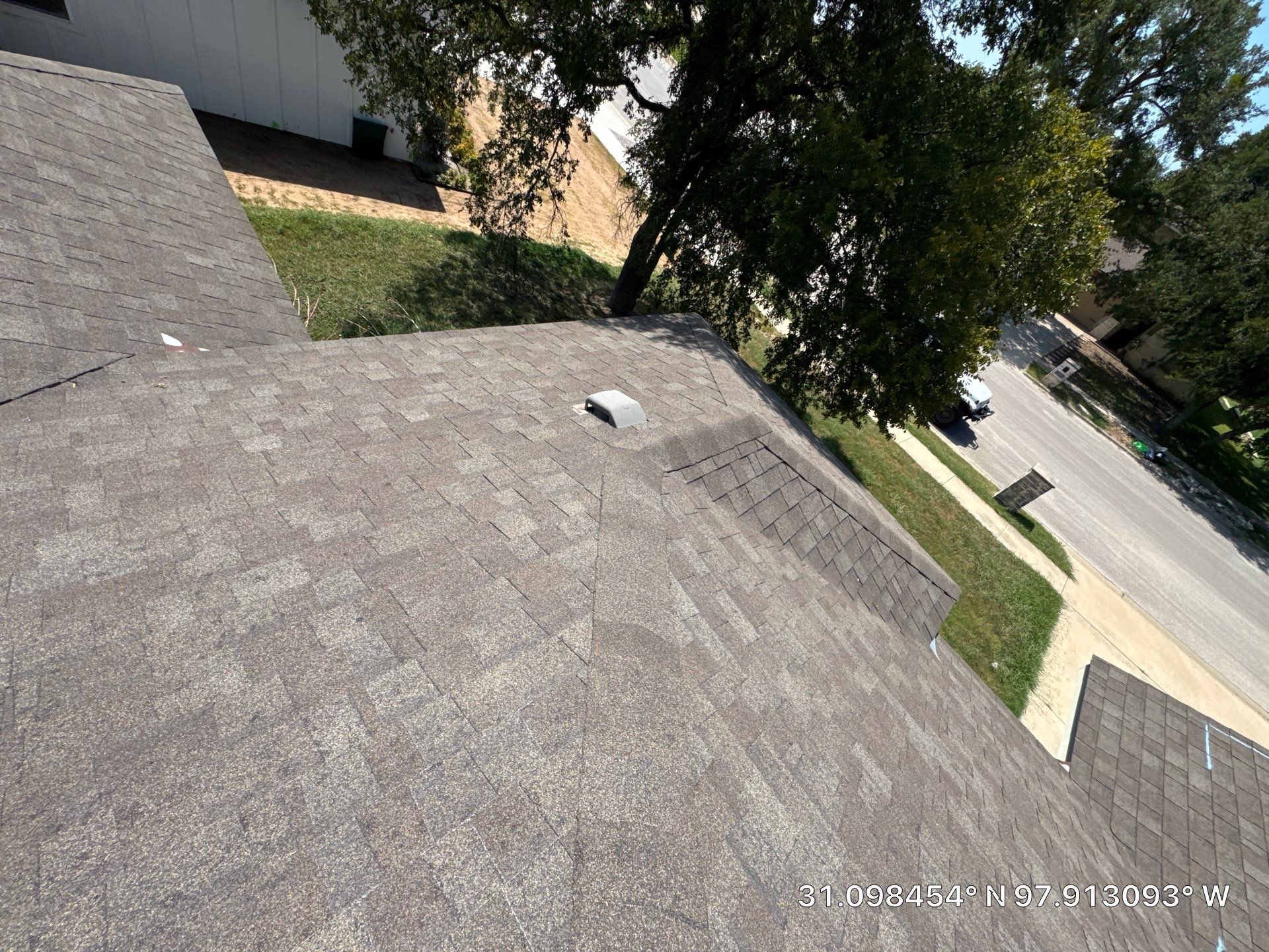 Residential Roof Replacement using GAF - HDZ - Weathered Wood by Action Exteriors Austin