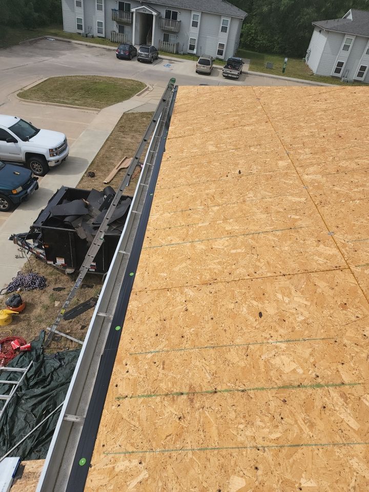 Multifamliy Complex ROOF REPLACEMNT with Ventilation Upgrades using Malarkey Vista Class III IR Shingles by Gorilla Exteriors Contracting, LLC