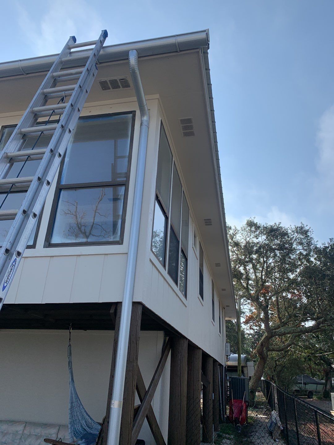 Gutter Installation using Half Round Seamless Gutters by Gutter Professors