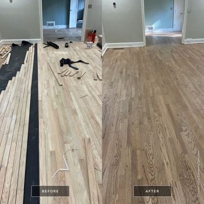 New 2.25" solid red oak