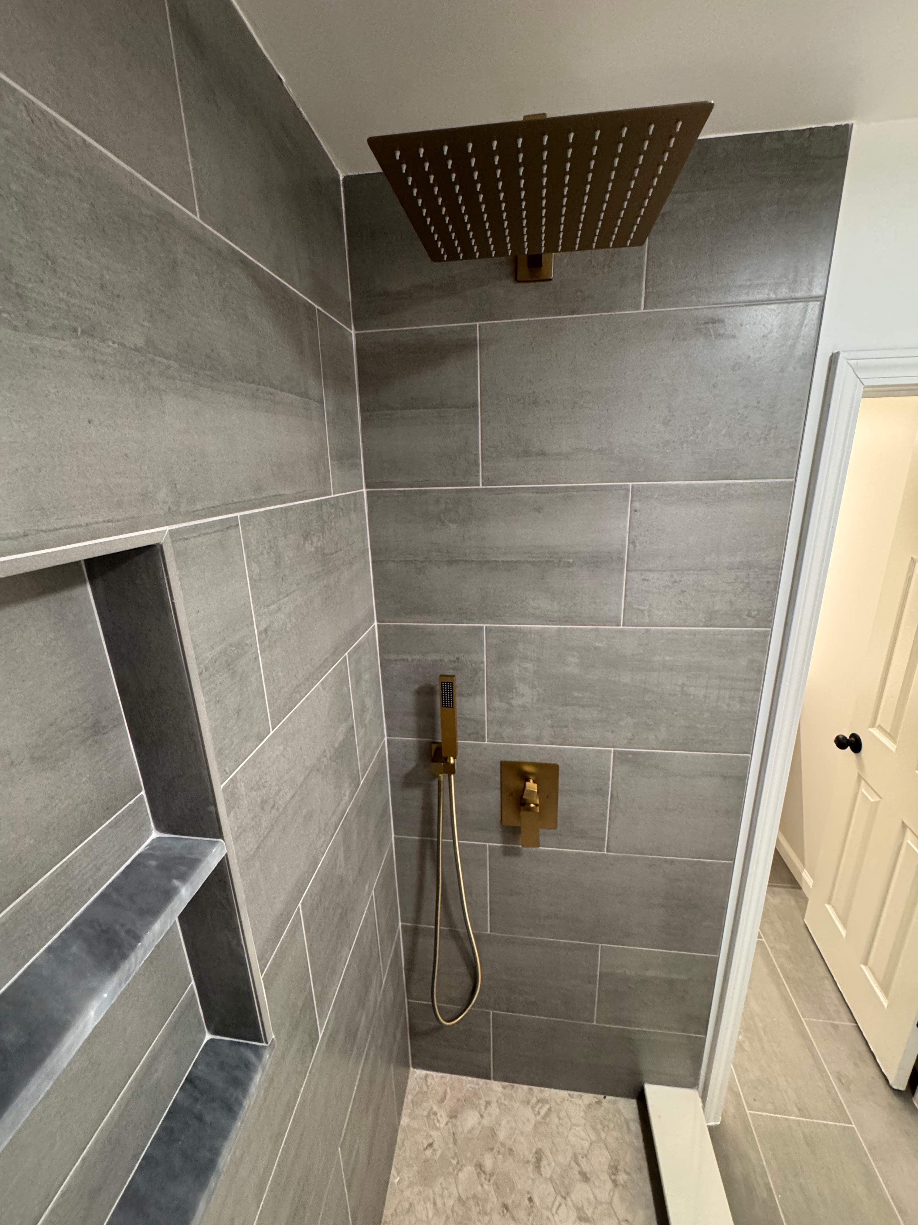 Jack and Jill bathroom renovation by Prudencio