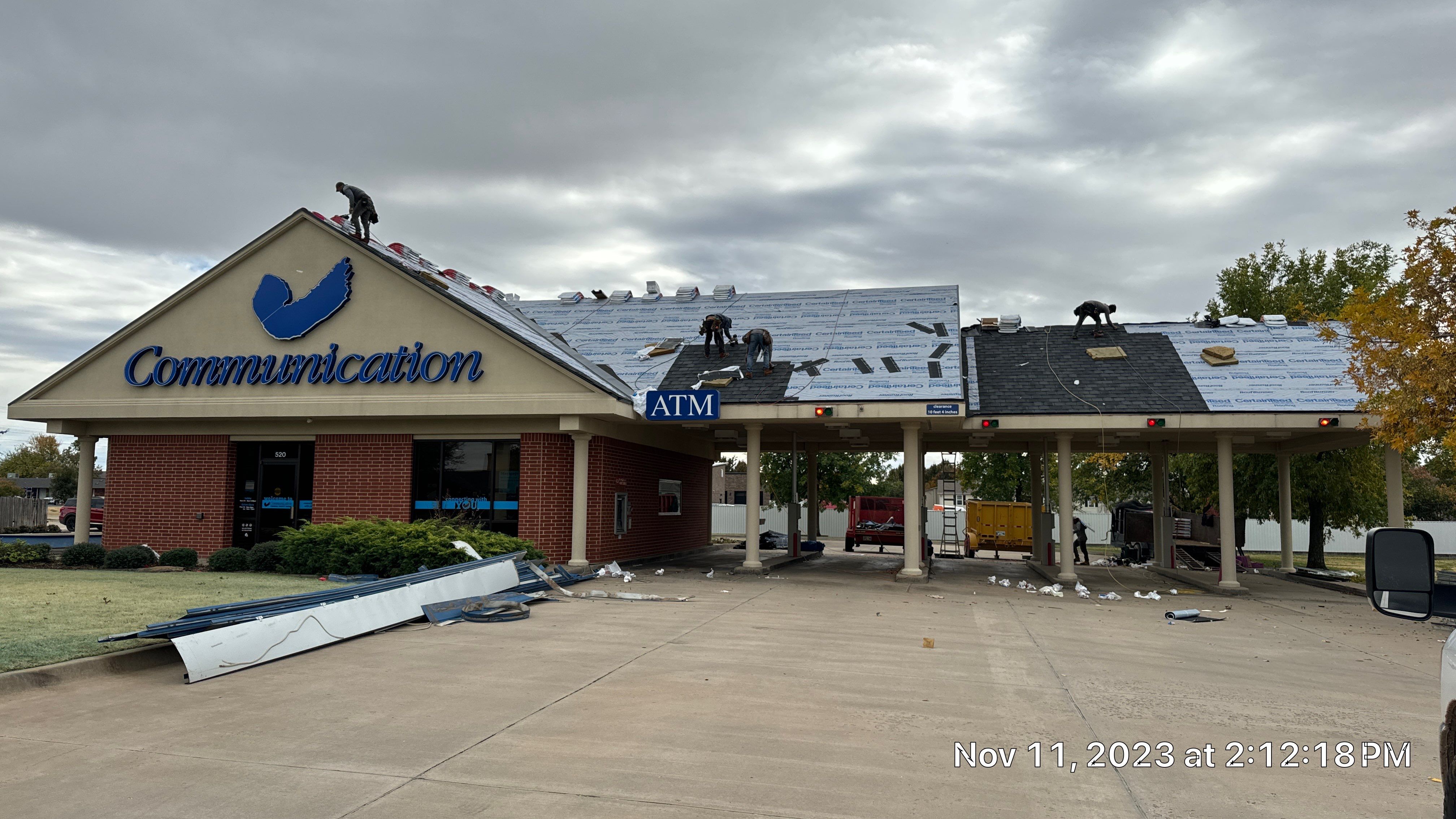 Commercial Roofing Installation using Certainteed Belmont IR by Castillo Roofing