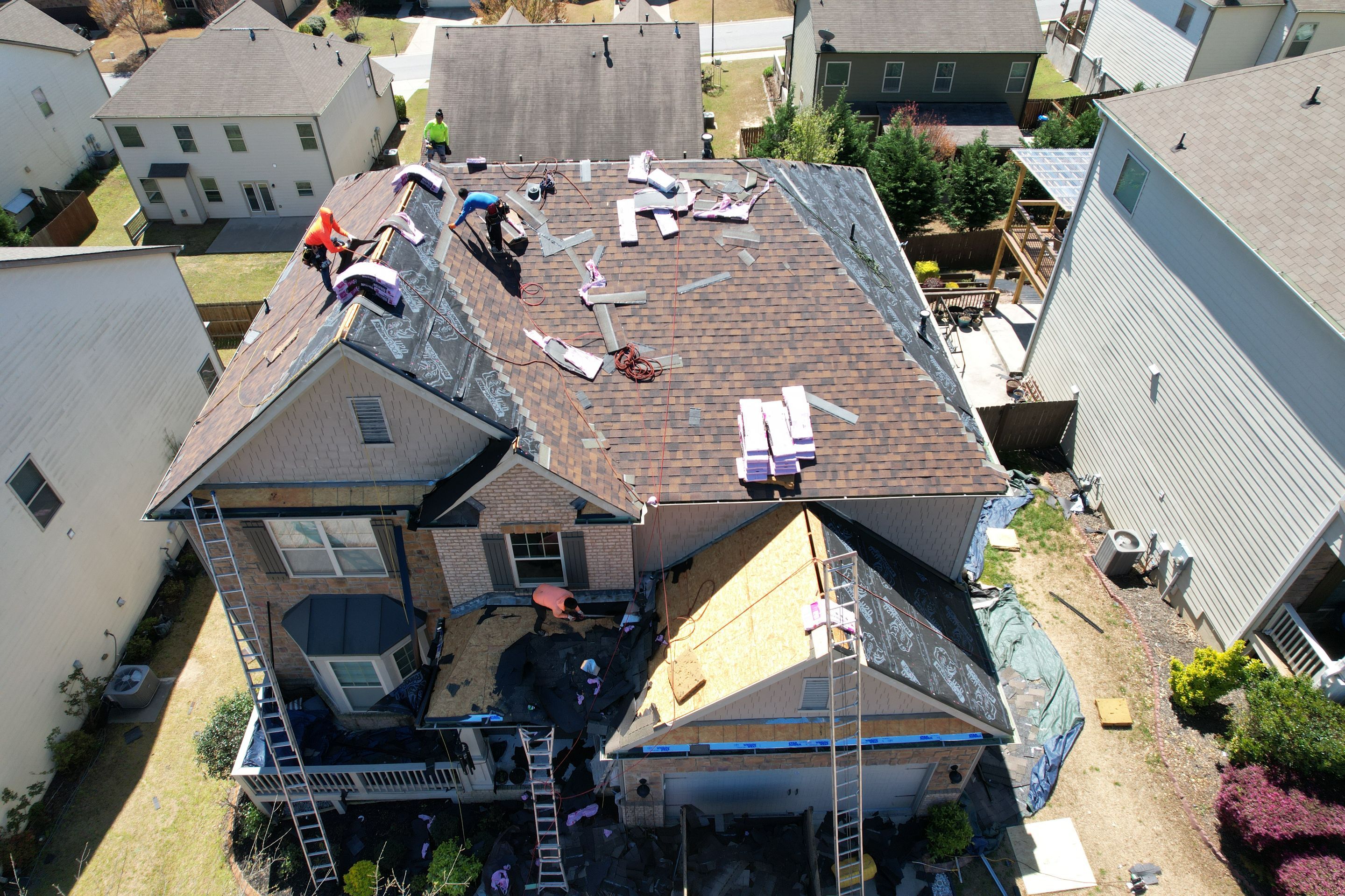 Residential Roofing Installation using Owens Corning by Inspector Roofing and Restoration
