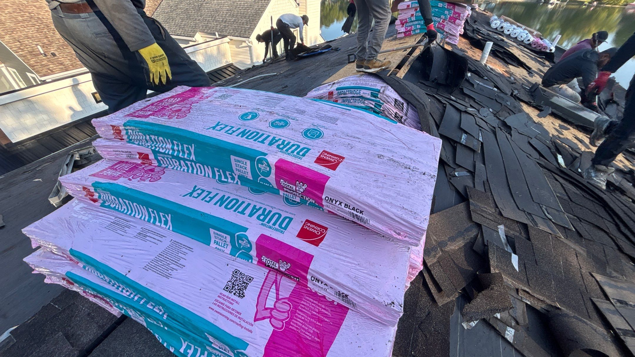 Roof Replacement using Owens Corning Onyx Black by 180 Contractors