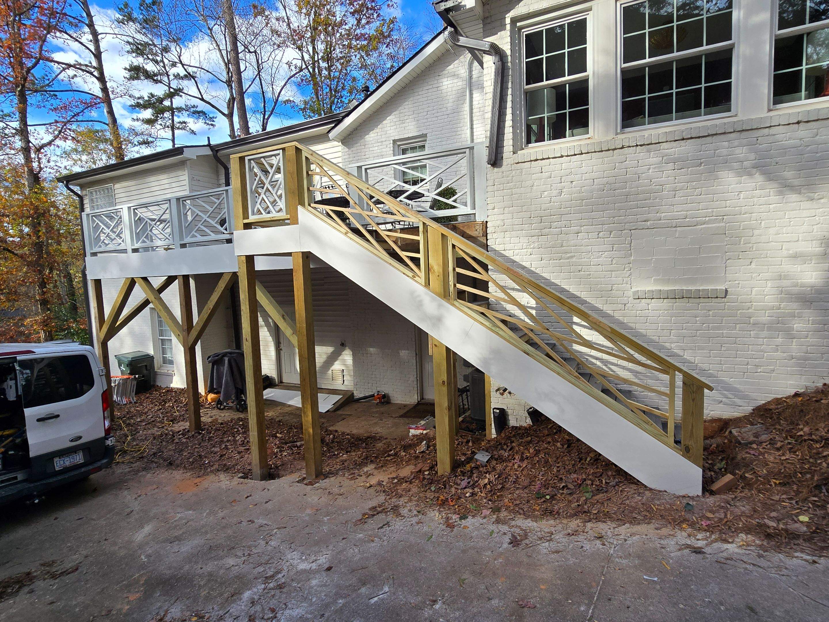 Custom Railings, Deck Support Installation, and Professional Deck Painting by Billy Weatherspoon Contractor
