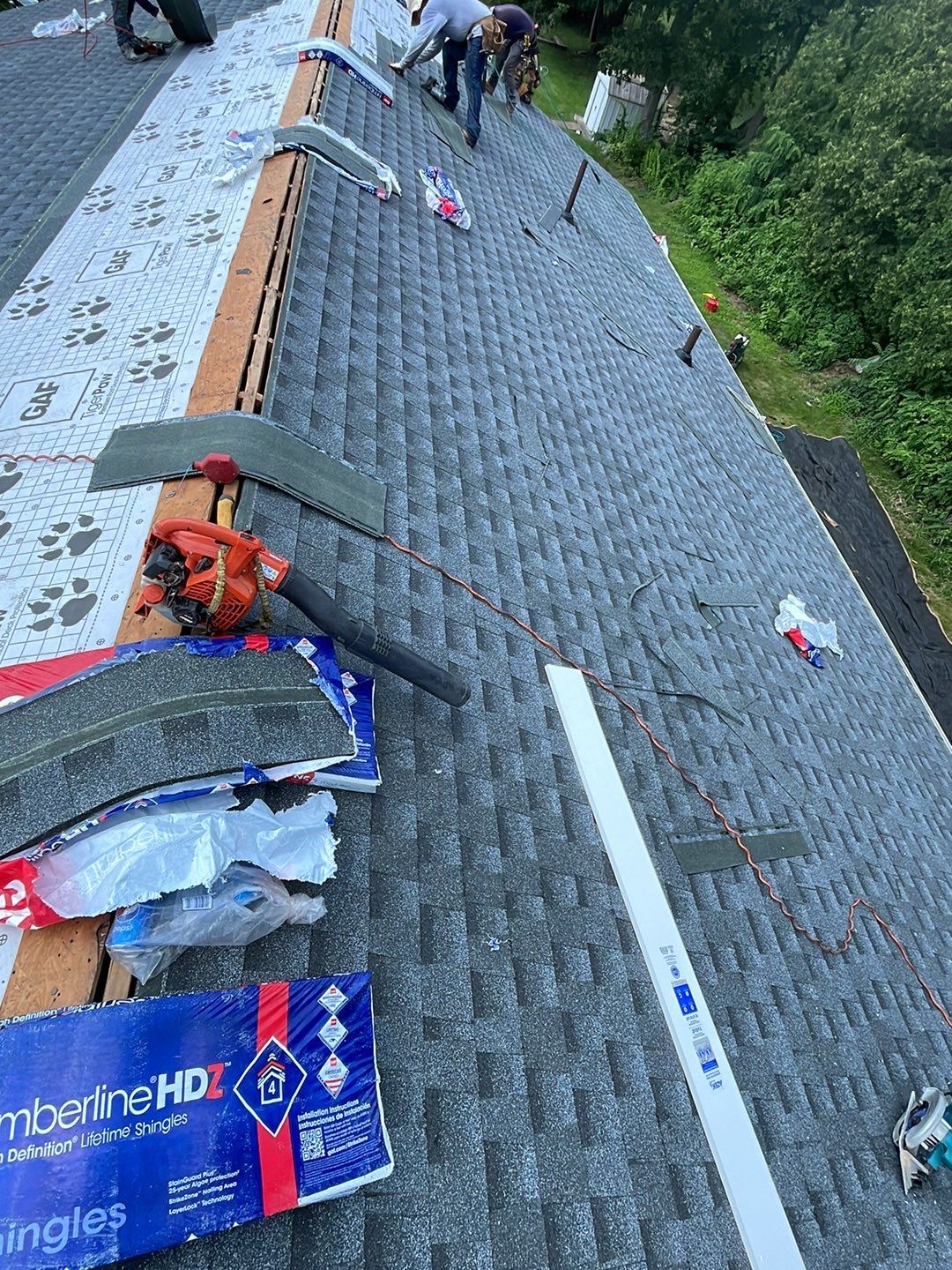 Residential Roofing Installation using GAF Timberline HDZ by Sensible Home Solutions