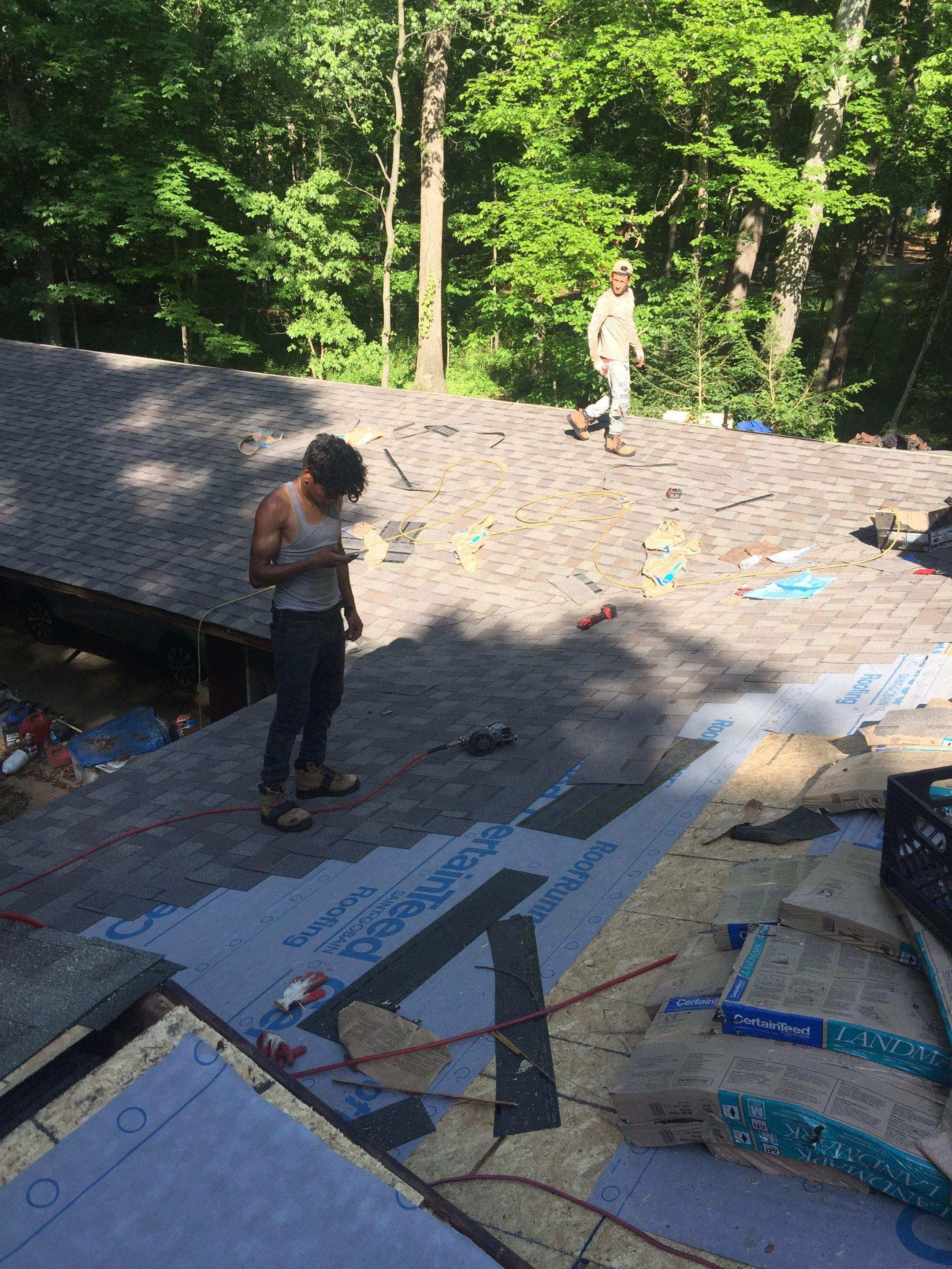 Residential Roofing Installation using CertainTeed Shingles by Alpha Design Services
