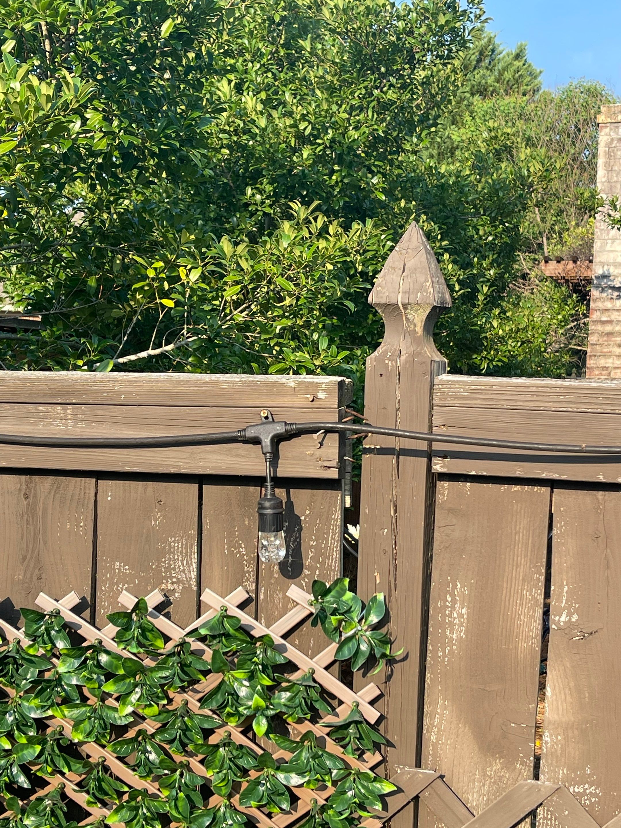 6ft Treated Pine Good Neighbor Fence 6x6 French Gothic Posts by Roberson Construction LLC