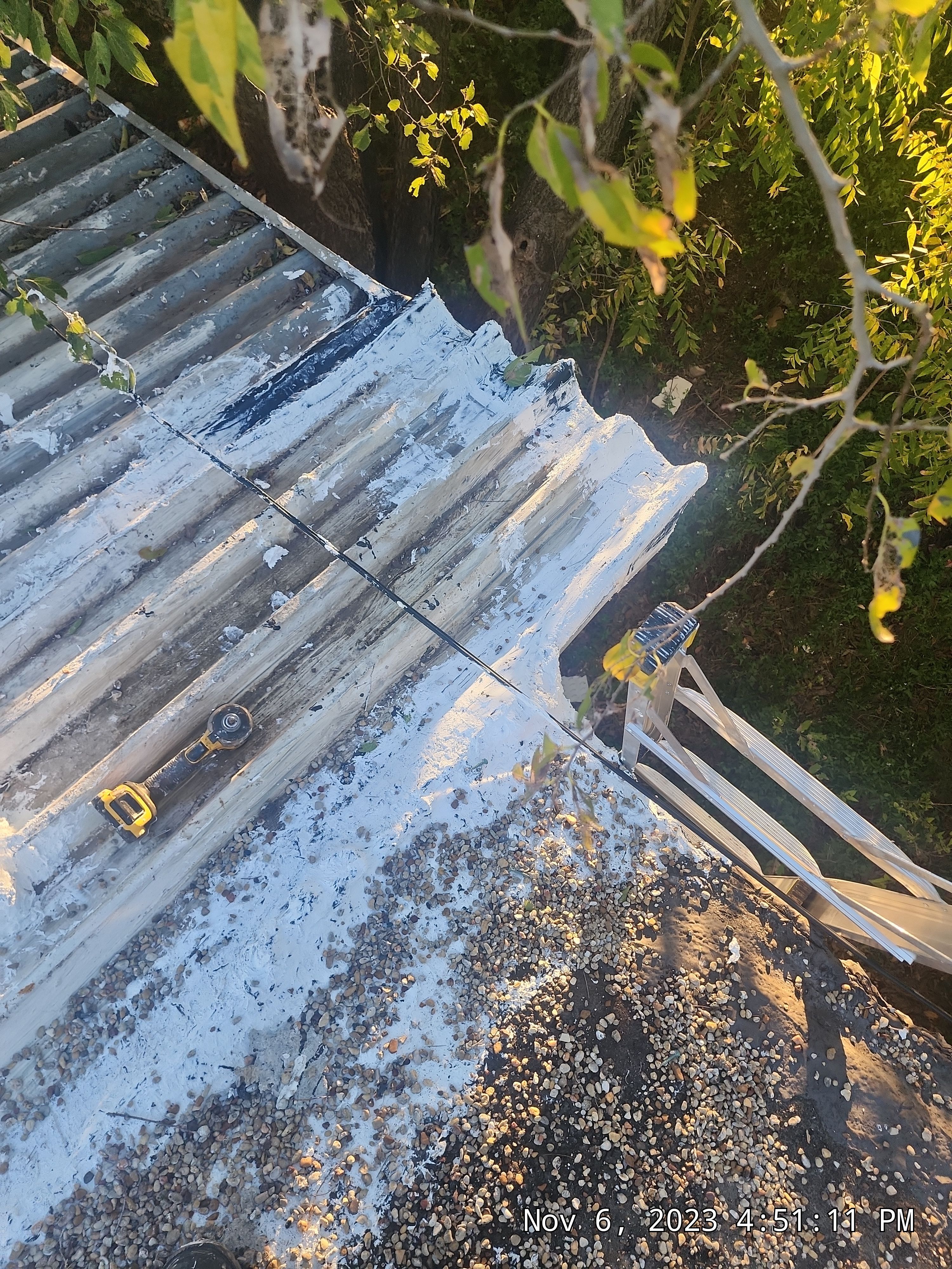 Commercial roofing overlay using GAF TPO over an old ballast roof by Becker Roofing and Exteriors