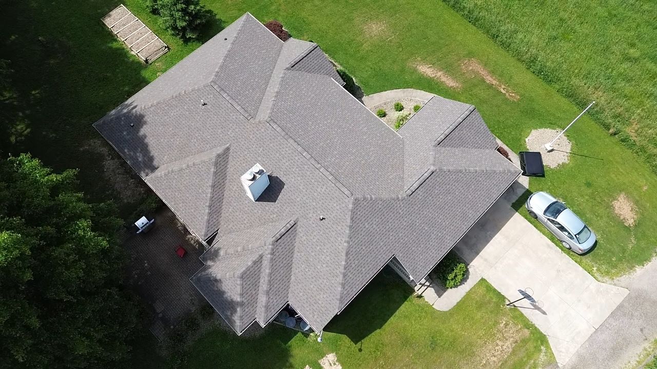 Atlas Pinnacle, Color, Weathered Wood, Drip Edge, Color, Royal Brown by Eagle Eye Roofing