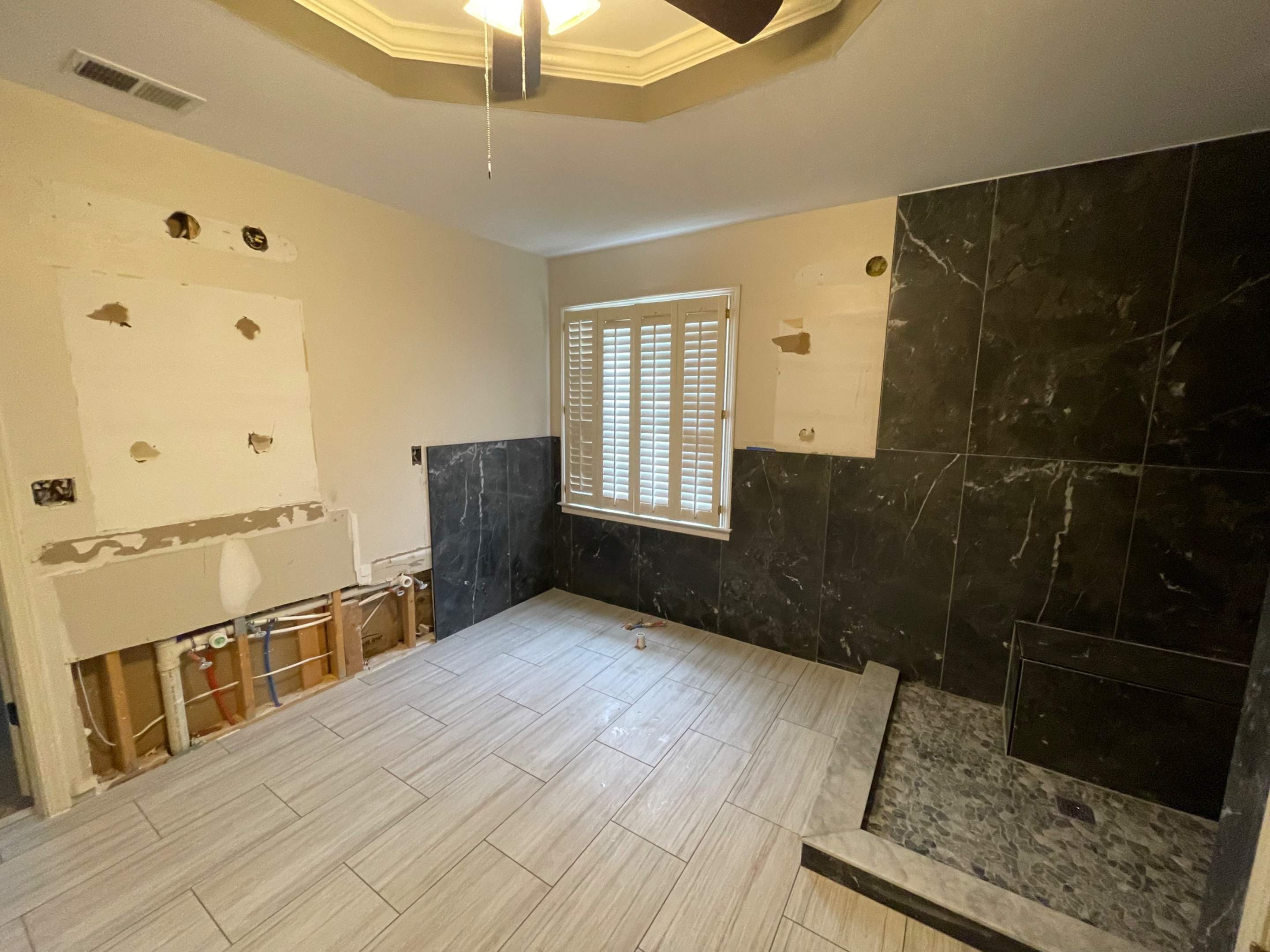 Master bathroom renovation by Prudencio