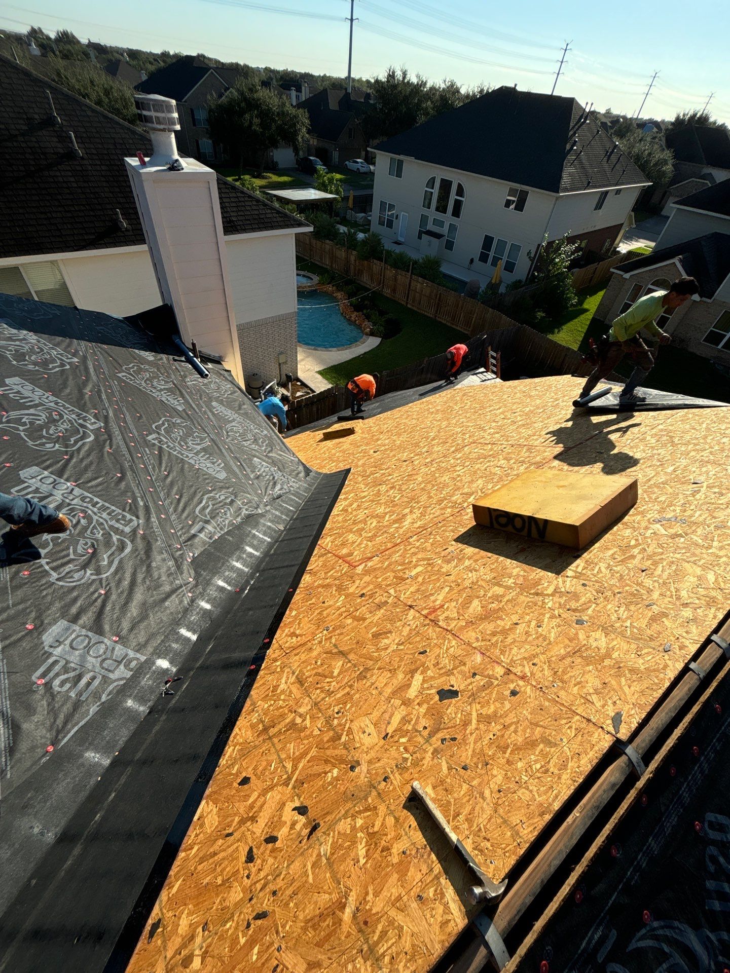 Residential Roofing Installation using Owen's Corning Duration (Lifetime) Shingles by Roof Repair Company