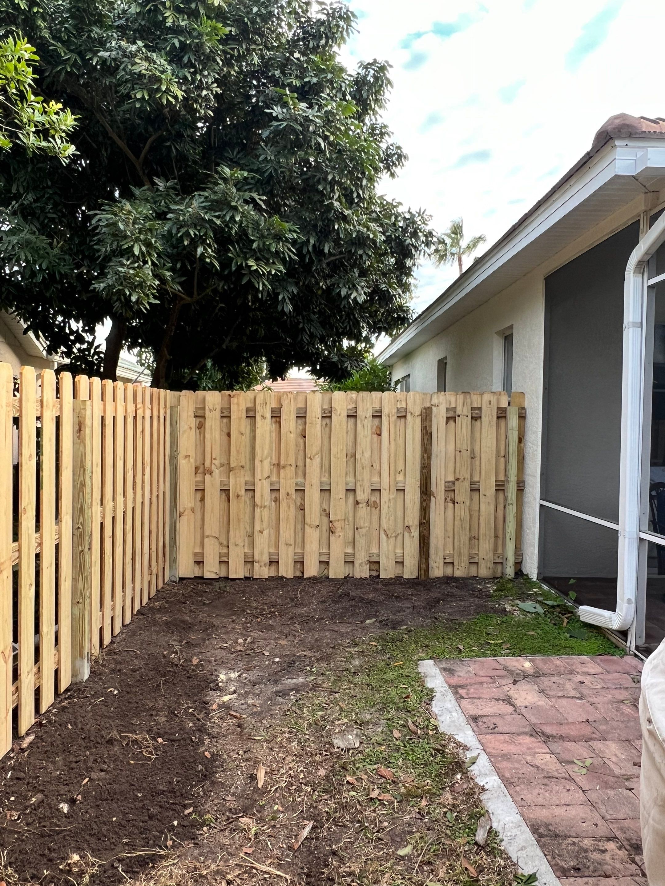 Wood Fence Installation using Wood Pressure Treated Fence  by Asap fence and gates, LLC
