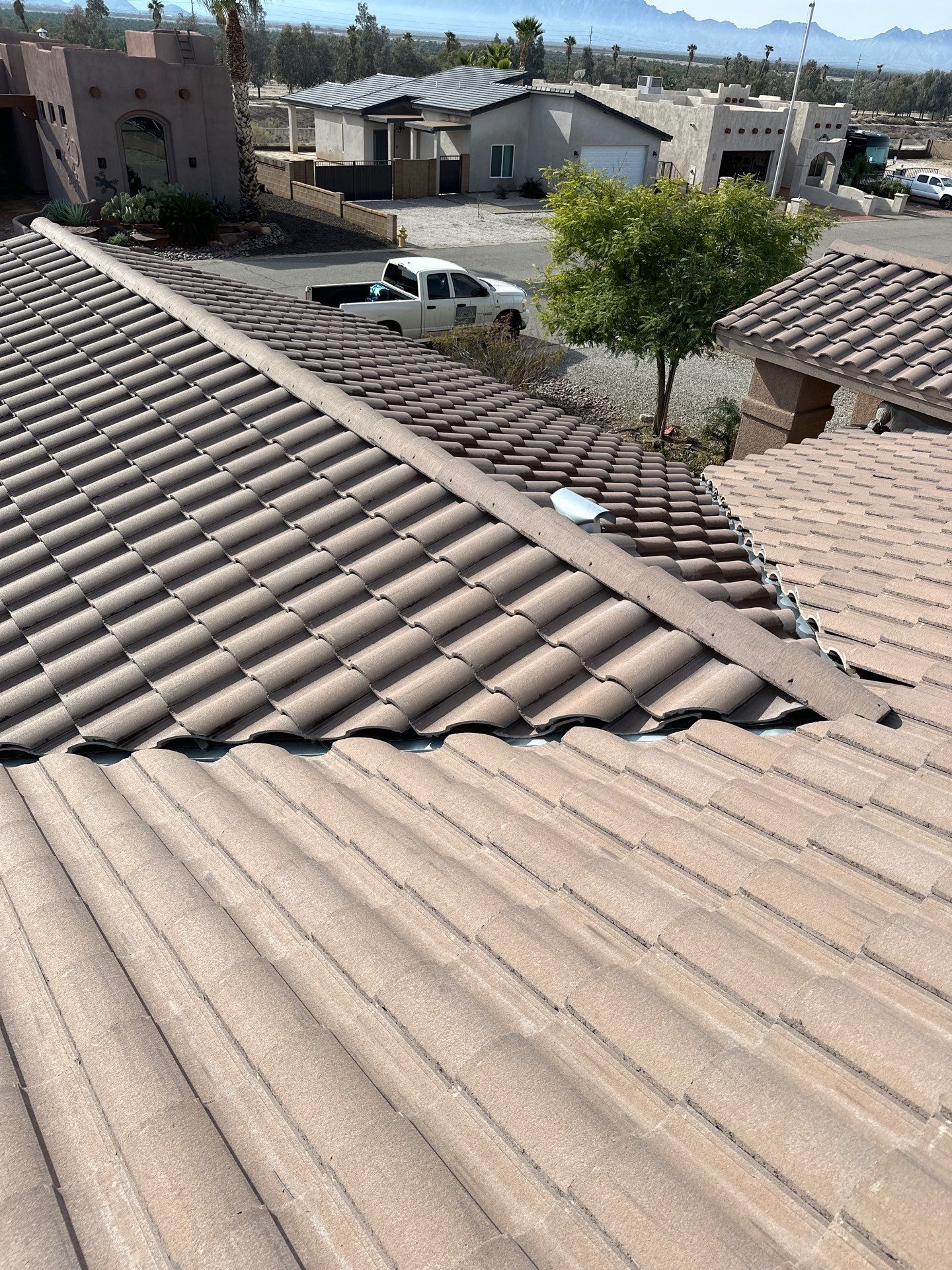 Sandstone Beige Concrete Tile by Reimagine Roofing