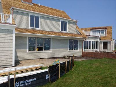 Gutter Installation using 4x6 Fiberglass Gutter in Harwich Port, MA