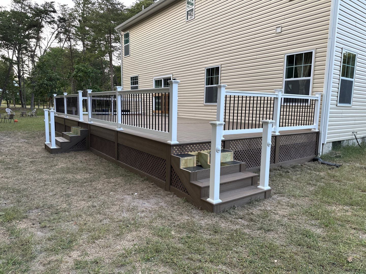 New Deck using Deckorators Venture - Color Sandbar  by deck guardian