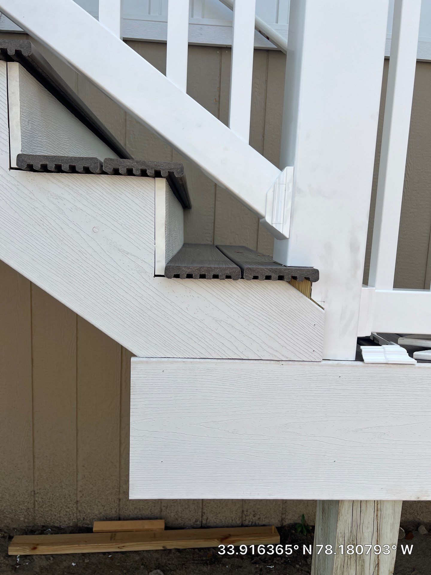Framing Steps using Trex Enhance Grooved 1" X 12' Rocky Harbor by RGR Construction and Roofing, LLC
