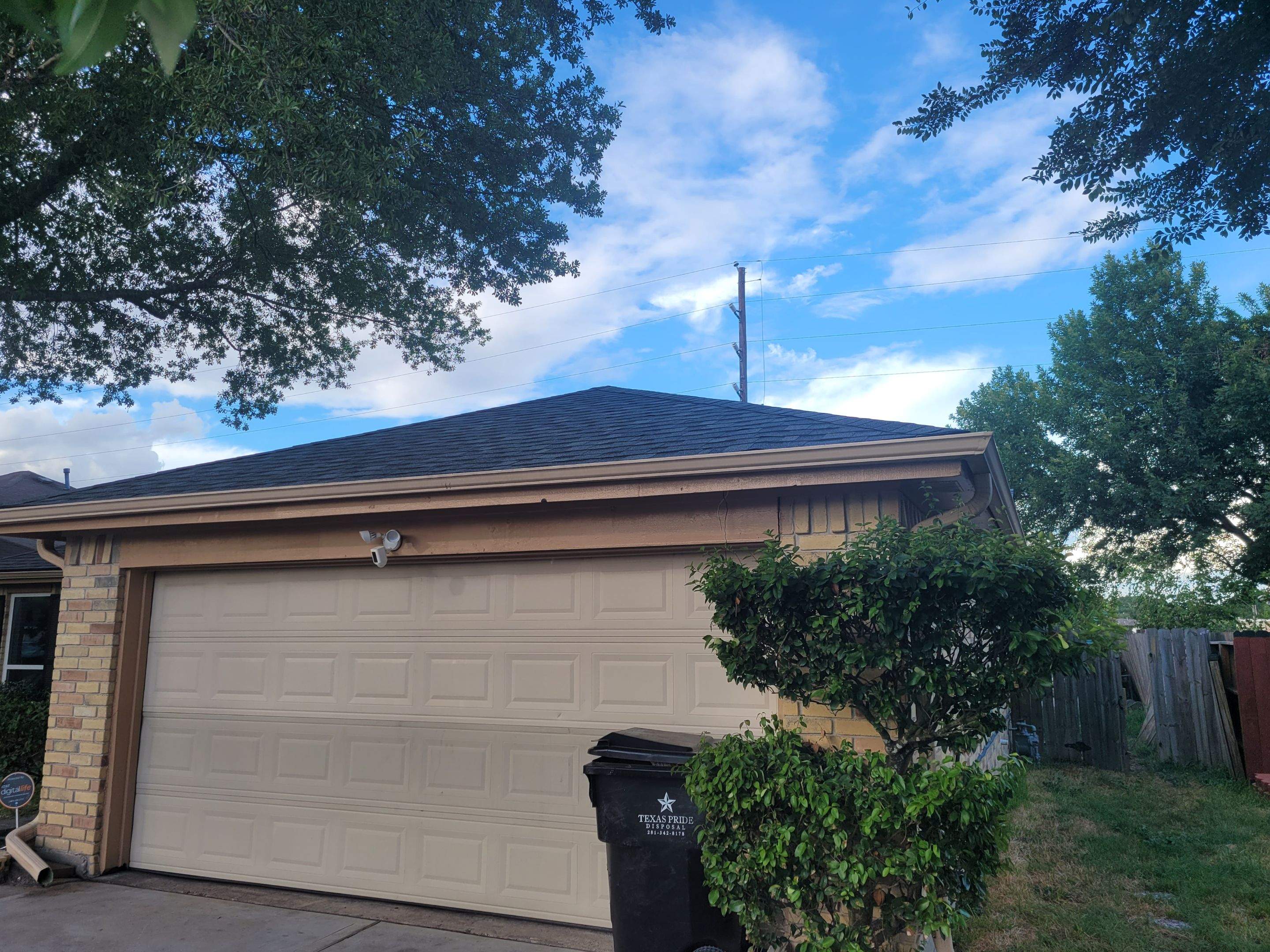 IKO Charcoal Gray Shingle Roof Replacement — Houston, TX by PL Roofing & SB Roofing, LLC.
