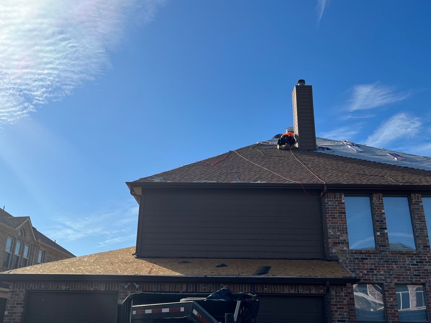 Storm Roof Damage Replacement in Frisco by First United Roofing & Construction