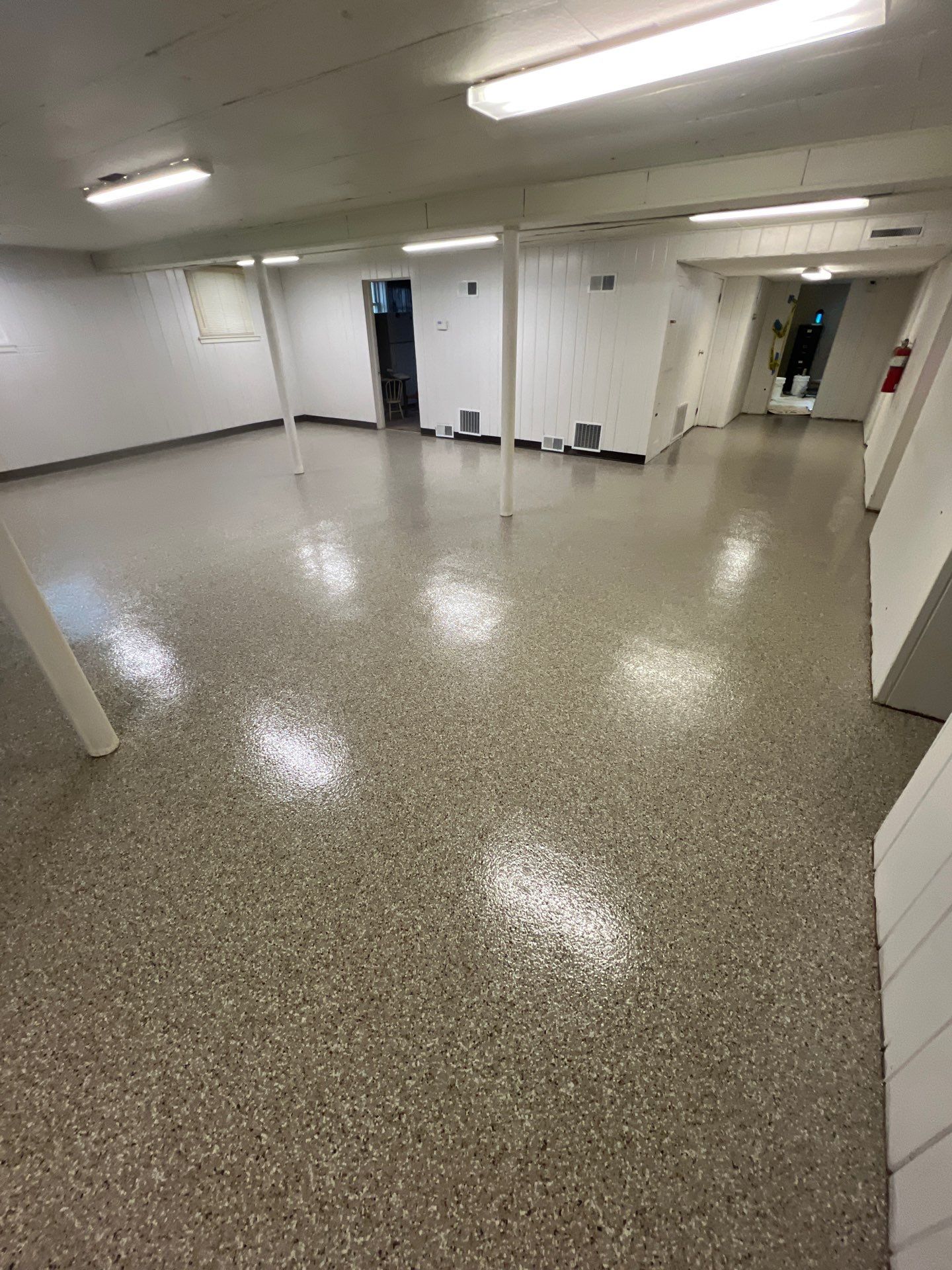 Church Basement by Freedom Concrete Coatings. 