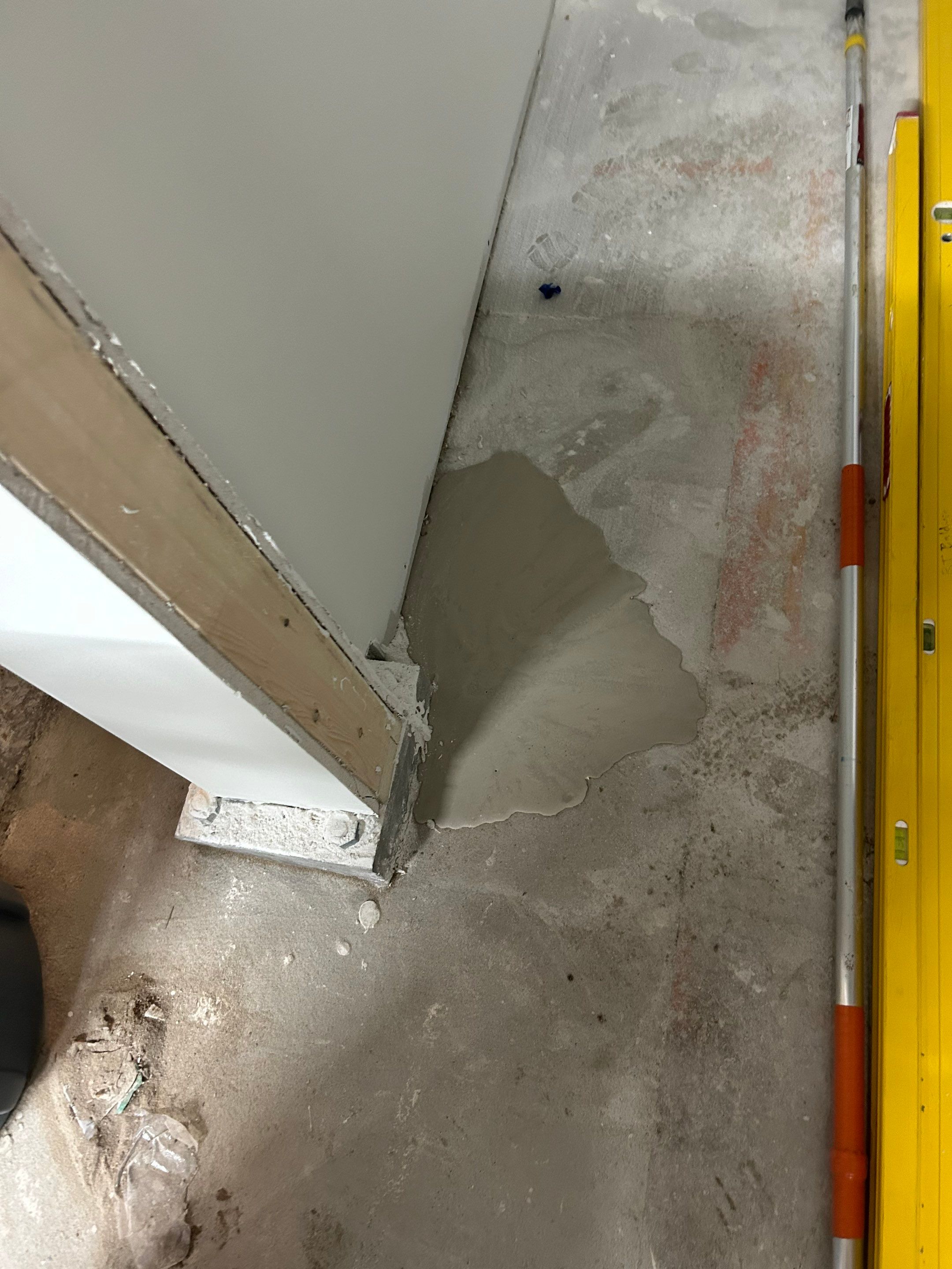 This project has it all!!!! Custom Flooring, Leveling Service, Custom Stair parts and pieces, risers, blue pad cover - all inclusive service from RTB! by RTBaldwin Hardwood Floors