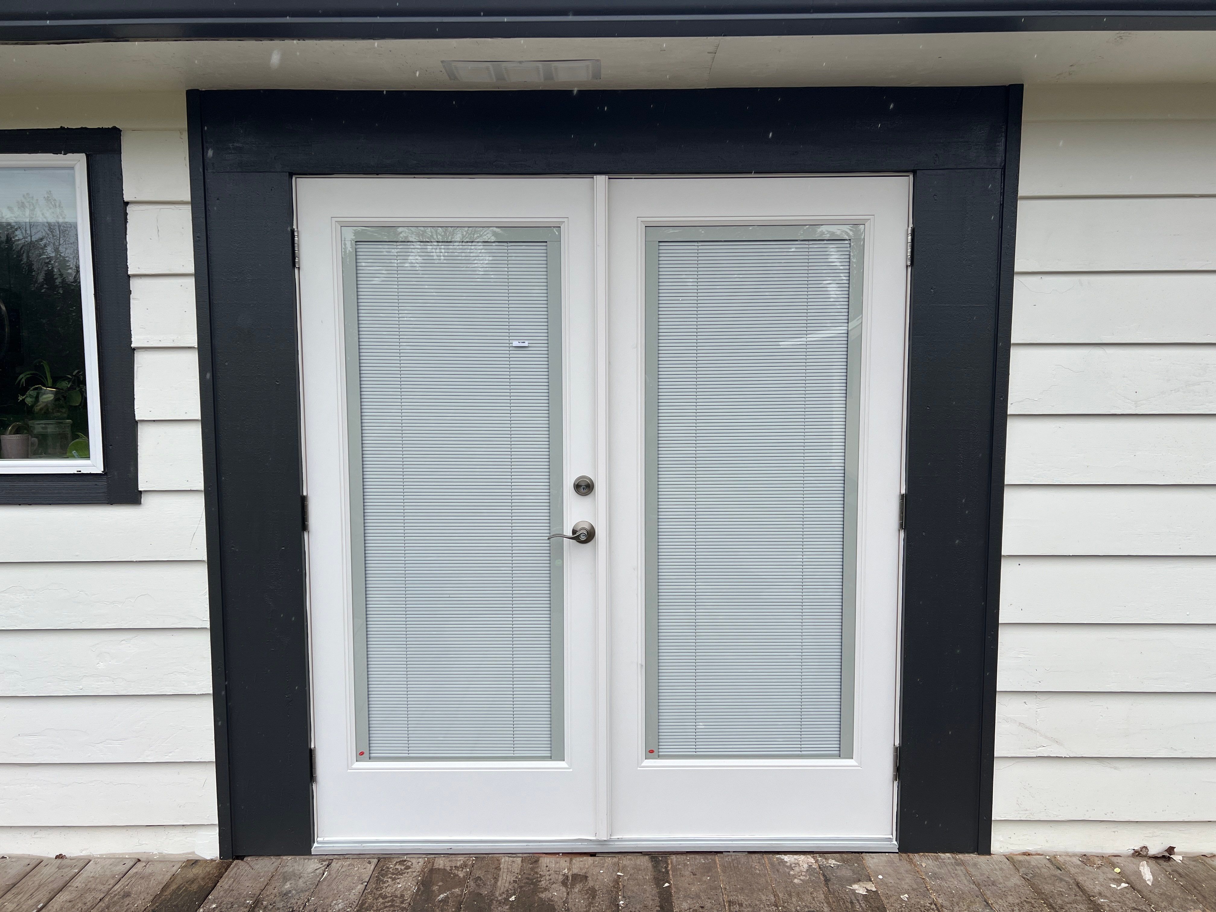 Door Installation using French Door by Villegas Remodeling, LLC