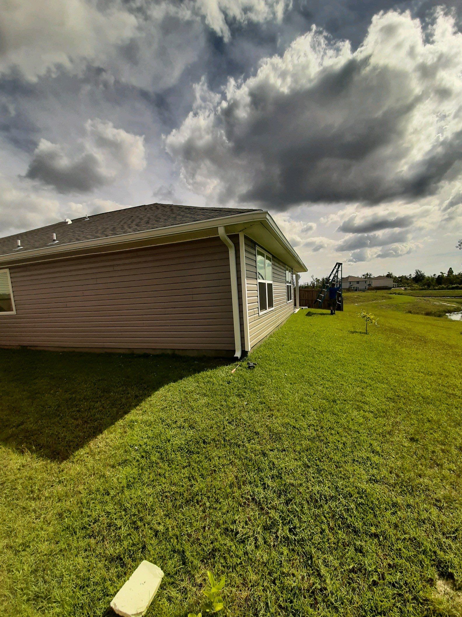 Gutter Installation using K-Style Seamless Gutters and Soffit and Fascia Replacement by Gutter Professors