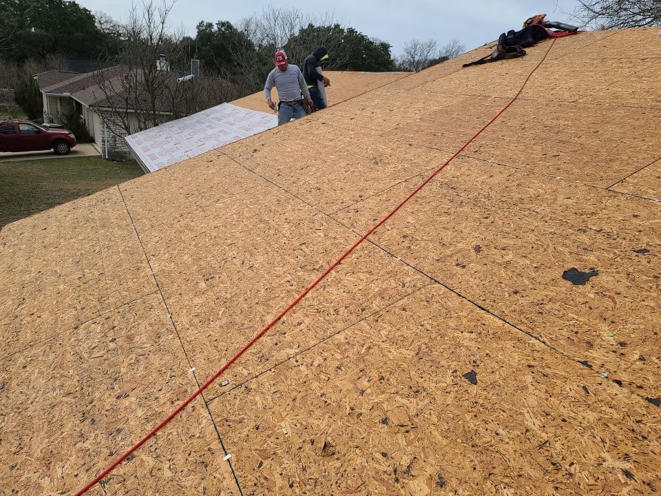 Leander Residential Roof Replacement, OSB Decking Repair And Interior Restoration by Caliber Restoration LLC