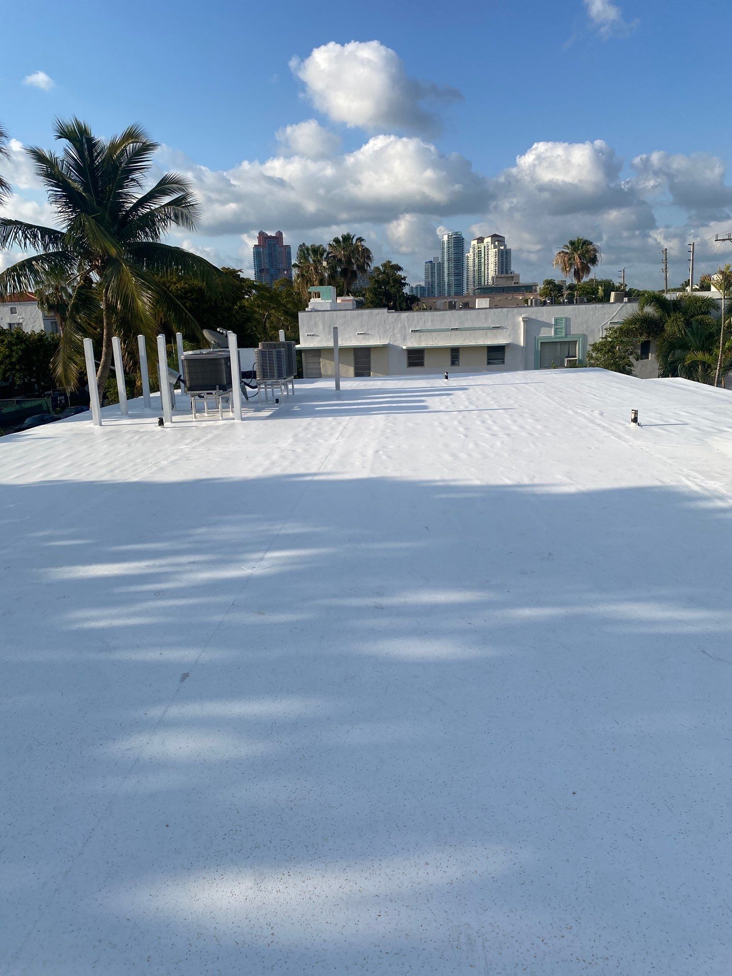 Miami Beach Condominium Complete Flat Roof and TPO Installation by AJF ROOFING INC