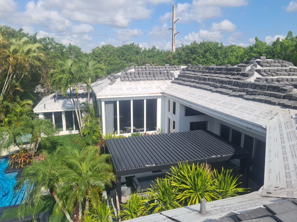 Residential Roofing Installation using Eagle Roofing Tile by BLUES BROTHERS ROOFING