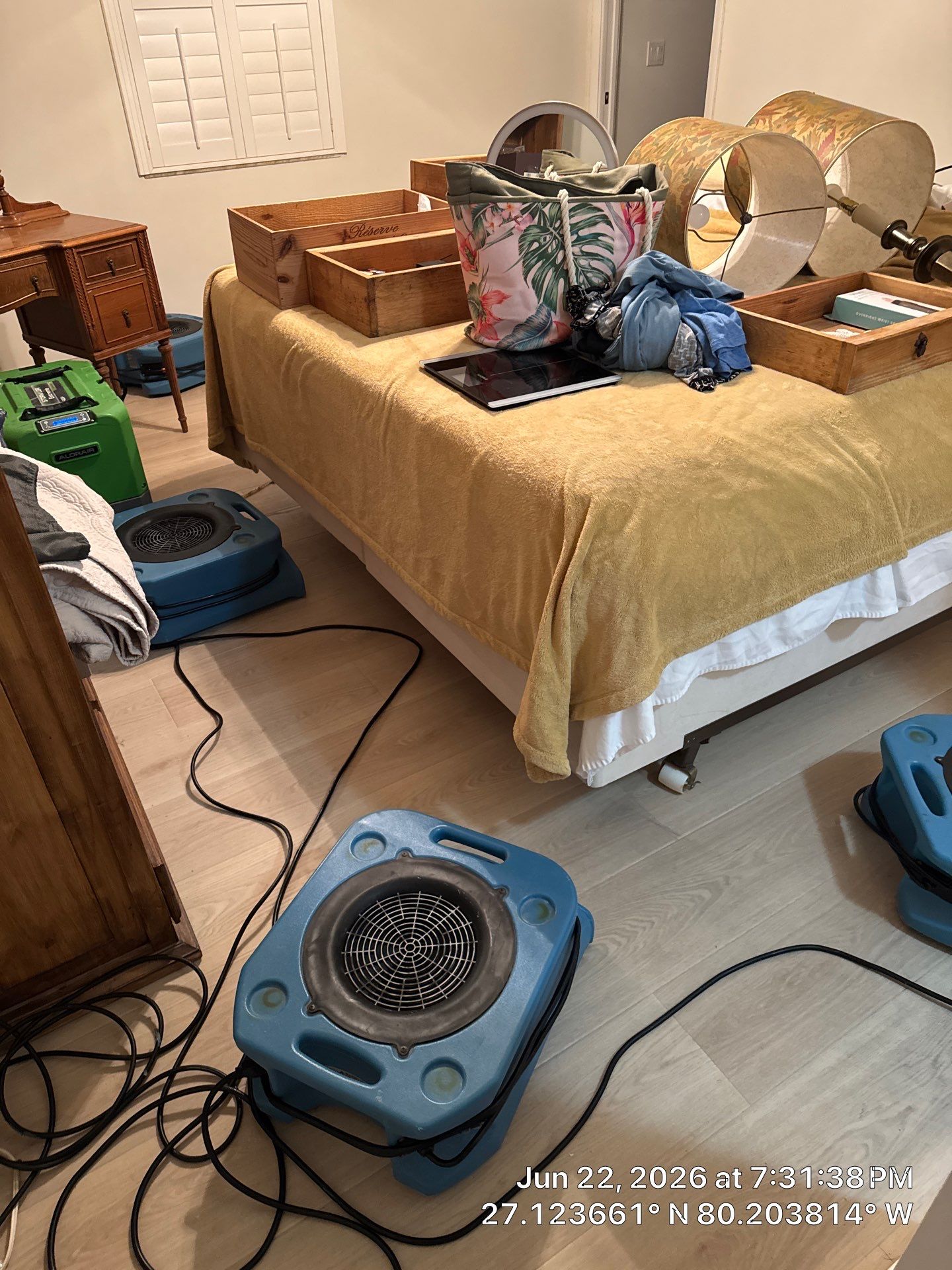 Water Damage Restoration and Structural Drying in Stuart, Florida by SuperClean 