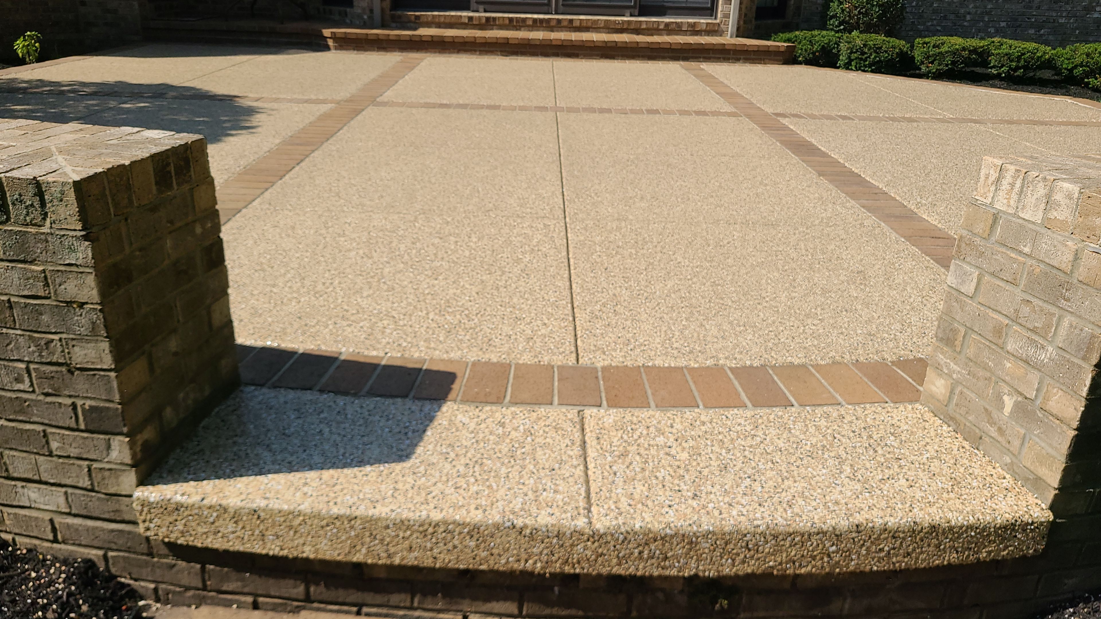 Patio in Sandstone - Hermitage, PA by Alexander Concrete Coatings