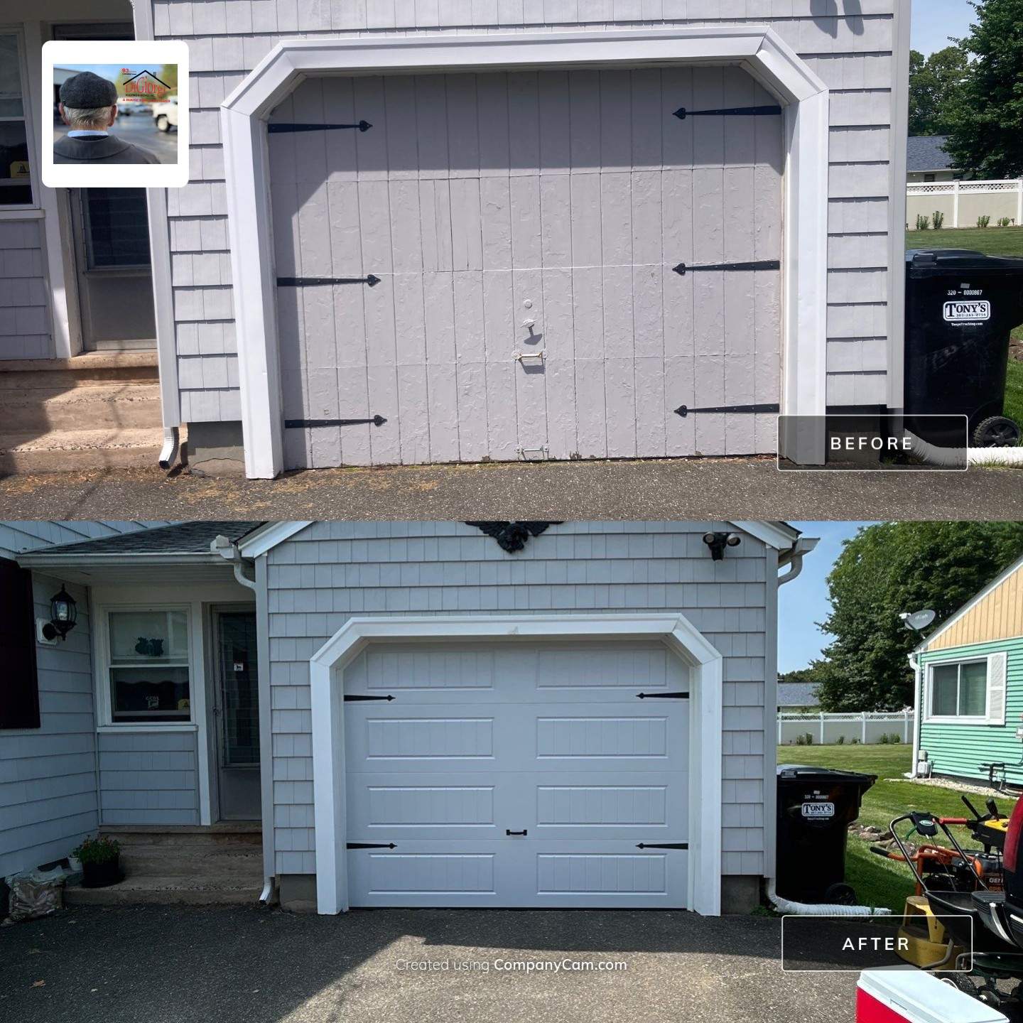 Amarr Hillcrest Garage Door Installation by DiGiorgi Roofing and Siding Inc