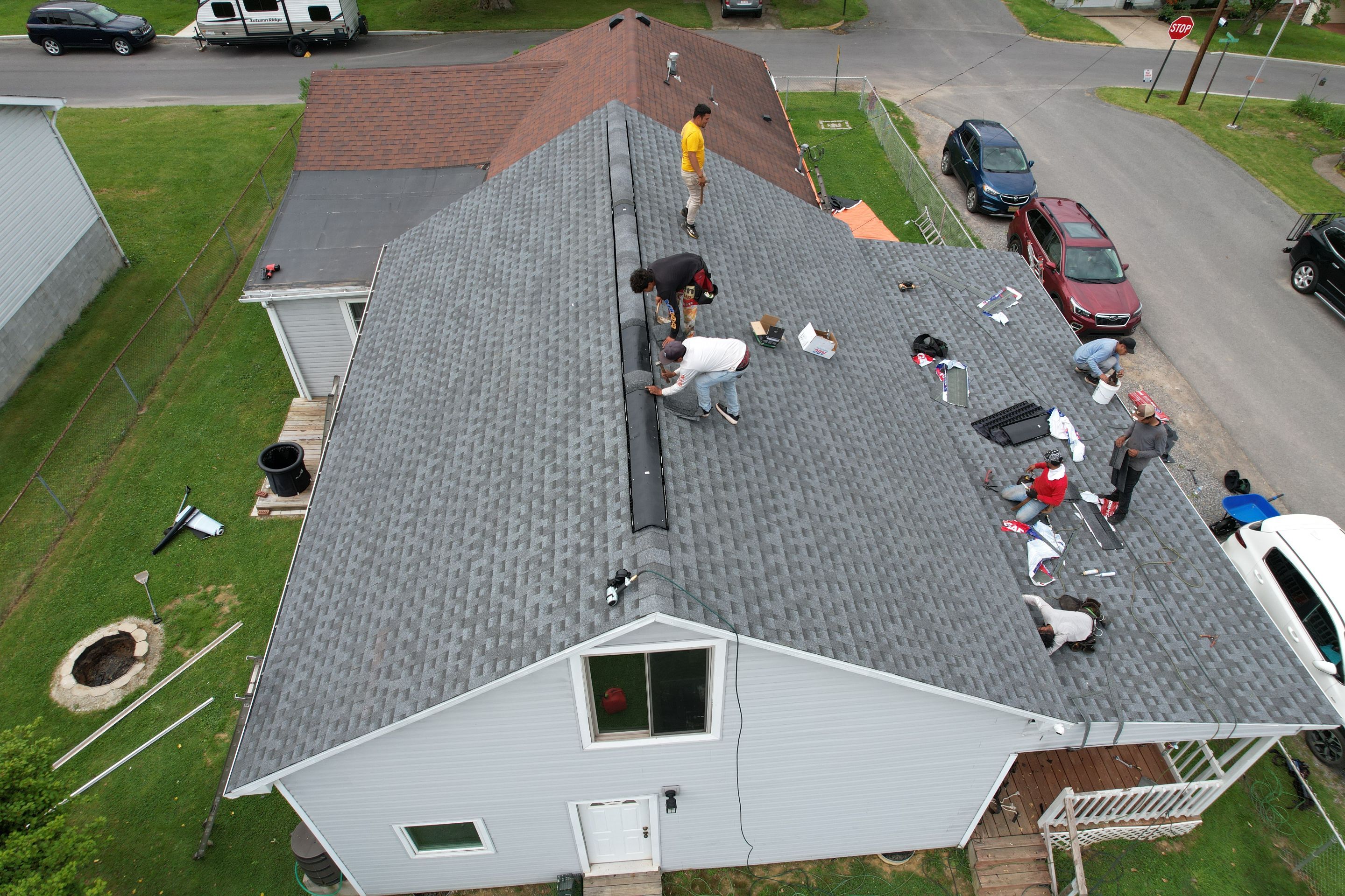 Residential Roofing Installation using GAF Timberline HDZ Pewter Gray by Rainstoppers Roofing