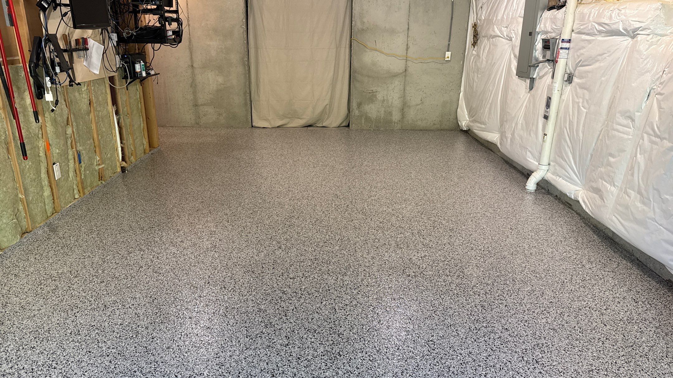 Randy Chose to Coat His Basement by Banner Garage