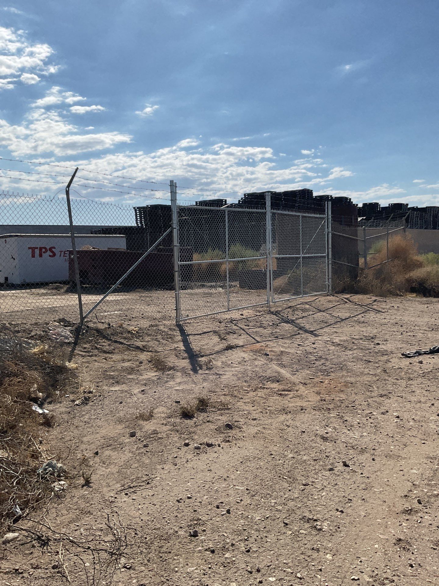 Commercial Chain-Link Double Drive Gate Repair by Fence Guys Inc.
