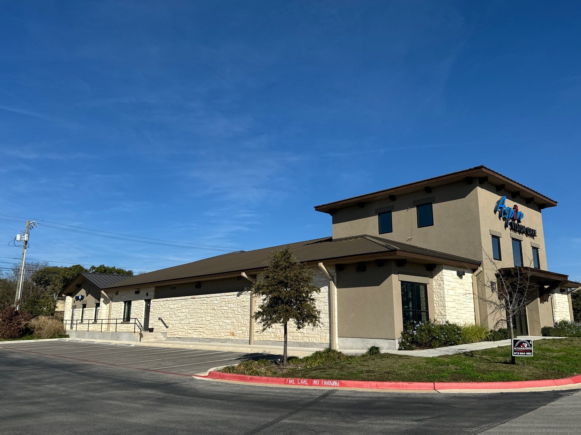 Commercial Roofing Installation using 24 GA Standing Seam by Action Exteriors Austin