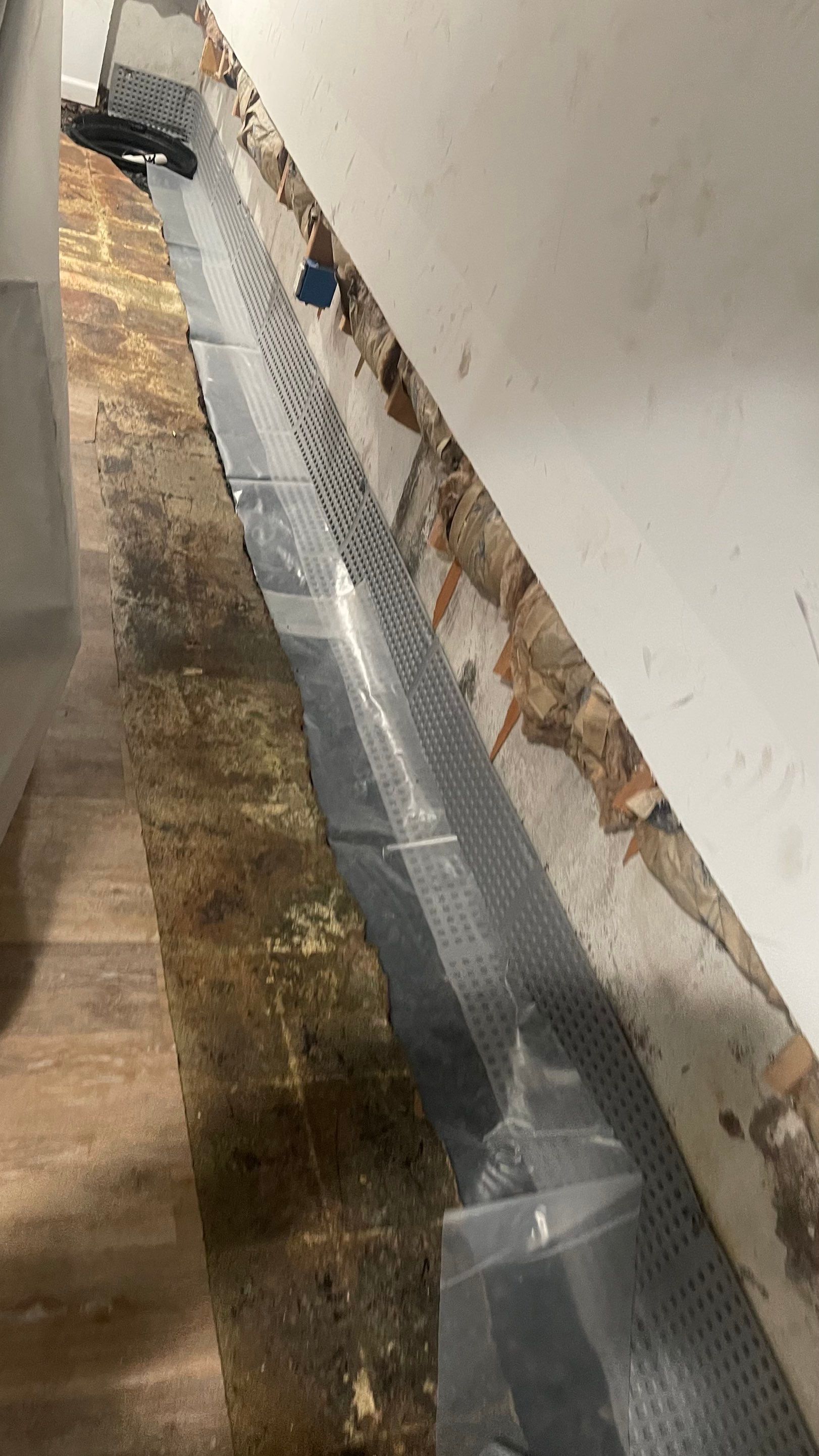 Interior French Drain Job in Lyndhurst, NJ by Pure Service Pro, LLC 