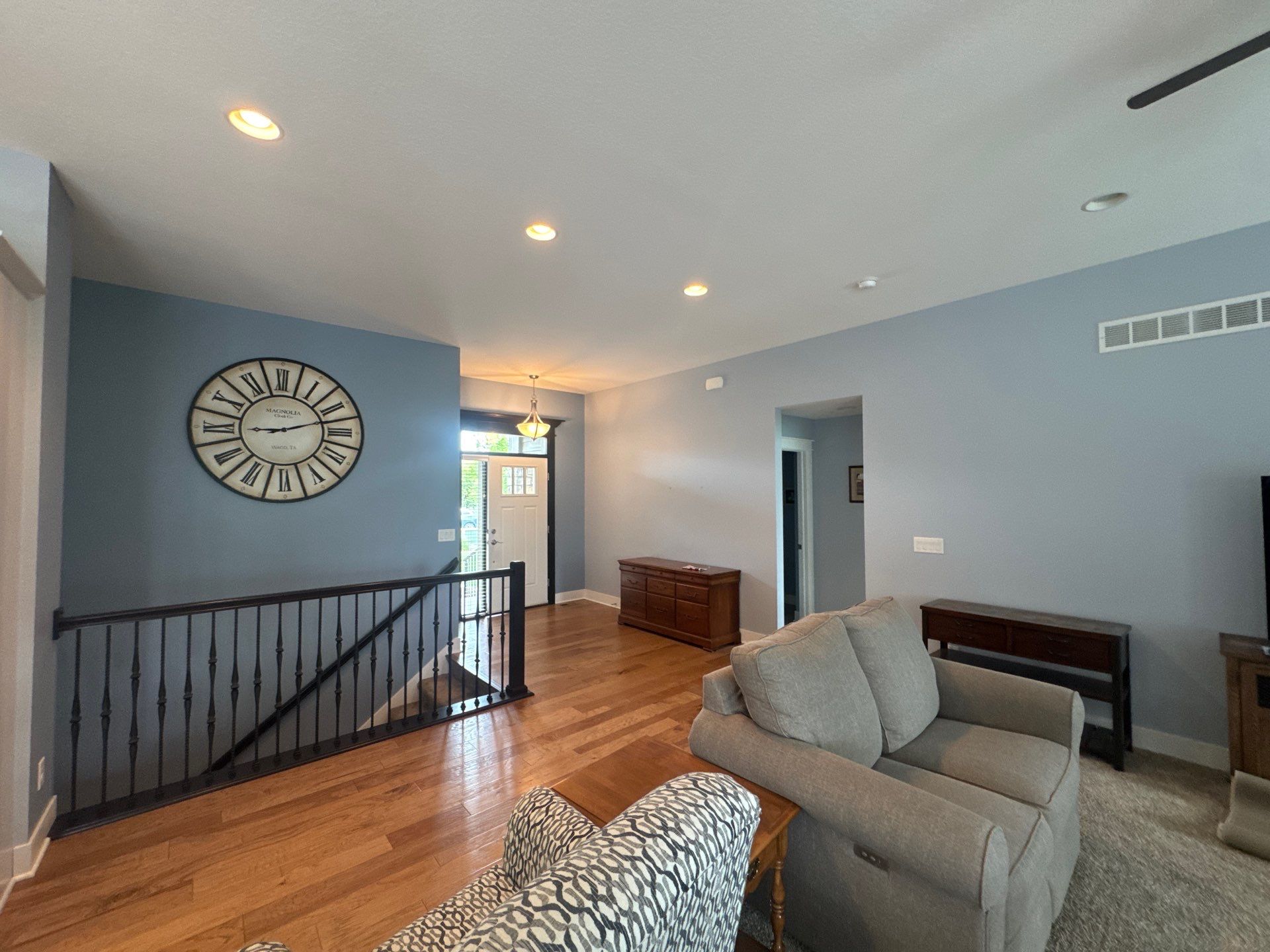 Residential Interior Repaint Color Change on Walls and Cabinets by Midwest Paint LLC