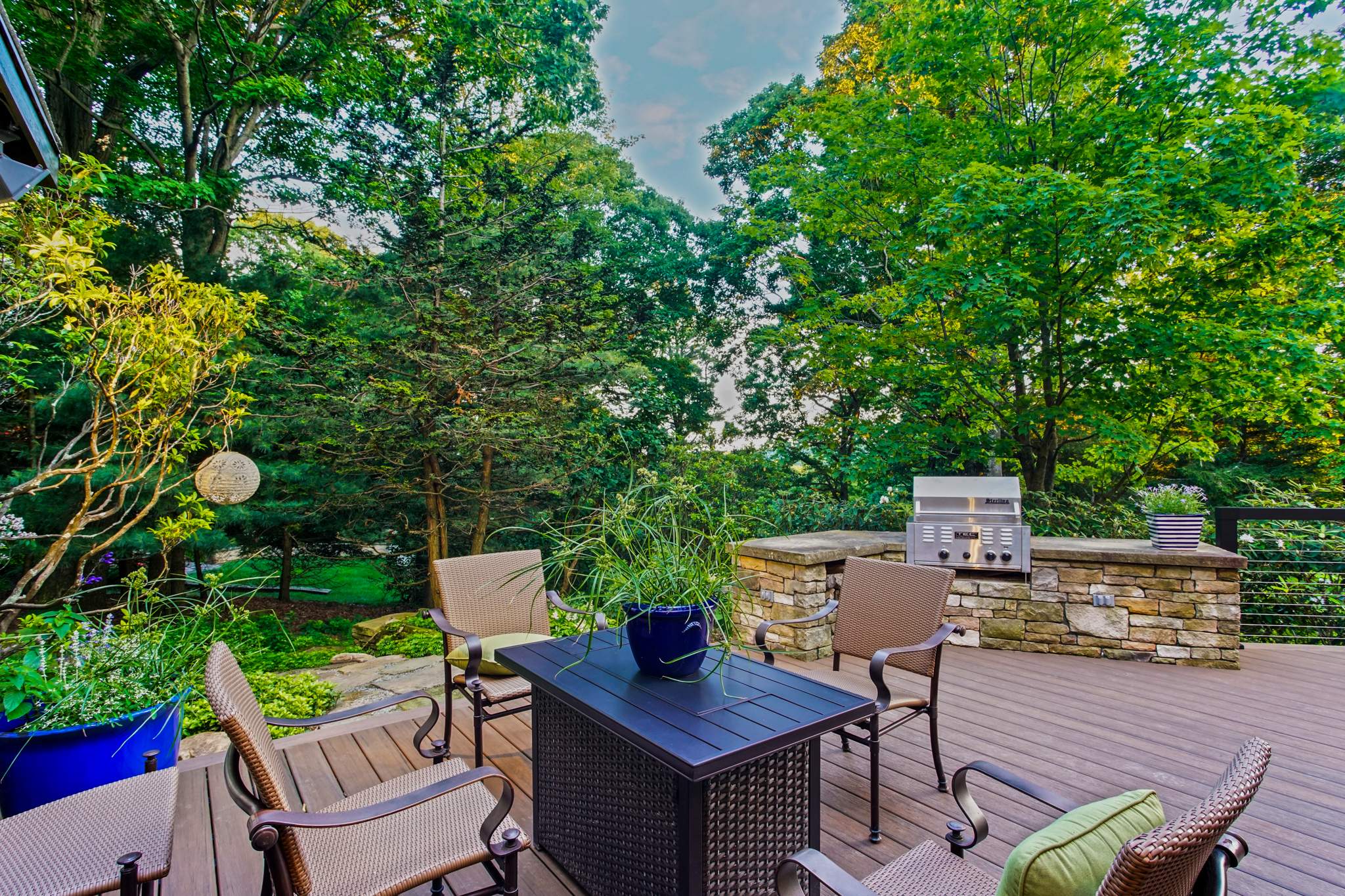 1500 sq/ft Composite Deck Build with Outdoor Kitchen in Champion by Cousins Roofing Siding & Decks