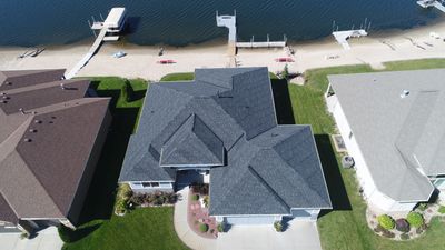 Residential Roofing Installation using IKO Dynasty Granite Black