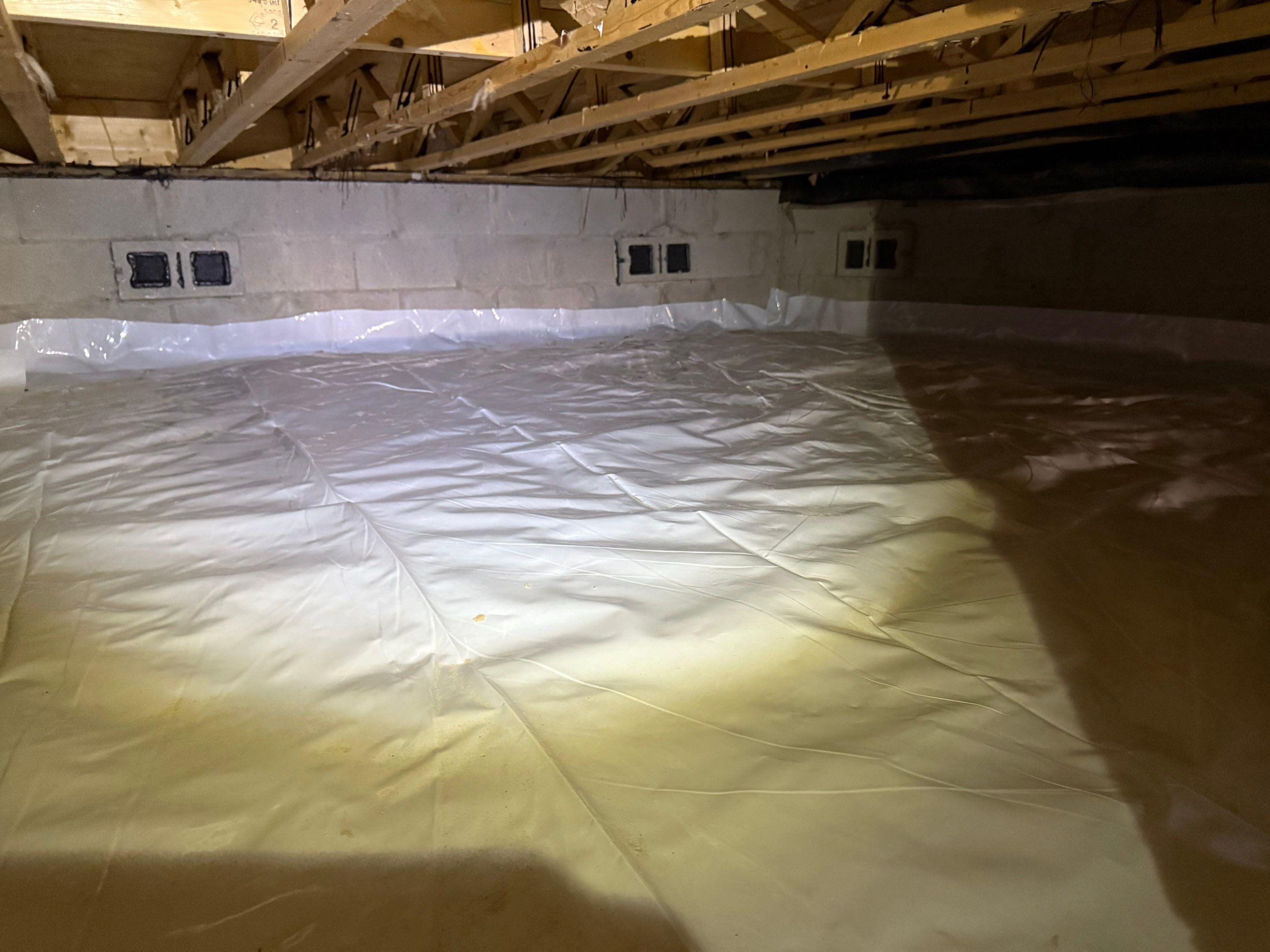 Project in Elizabeth City by Patriot Crawl Space Repairs