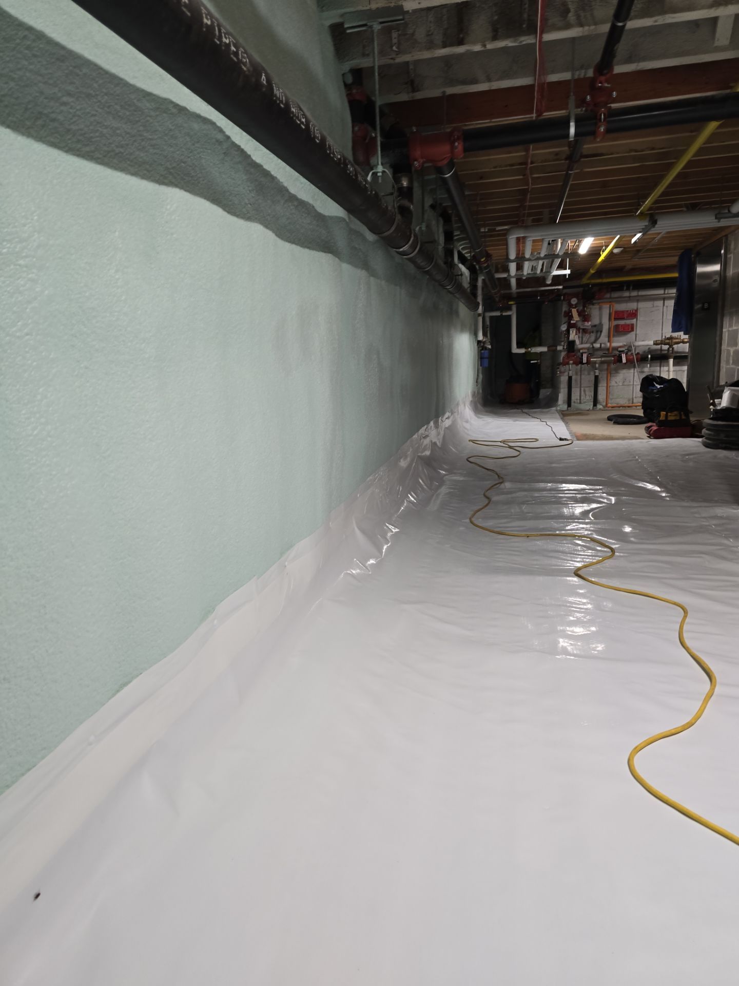 Crawl Space Encapsulation using Closed Cell Spray Foam by NYS Foam & Energy