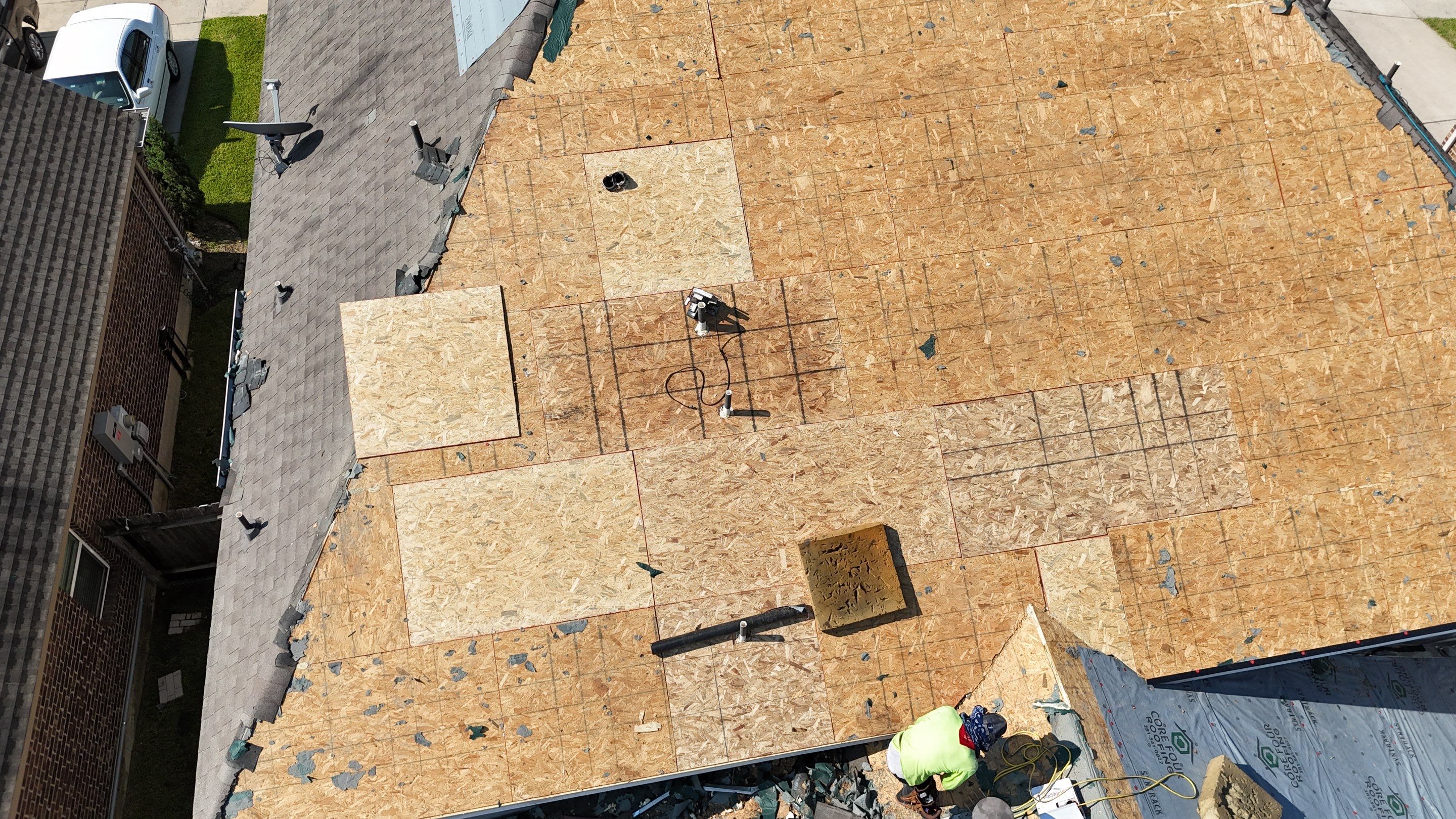 Residential Roofing Installation using IKO Dynasty by Core Four Roofing
