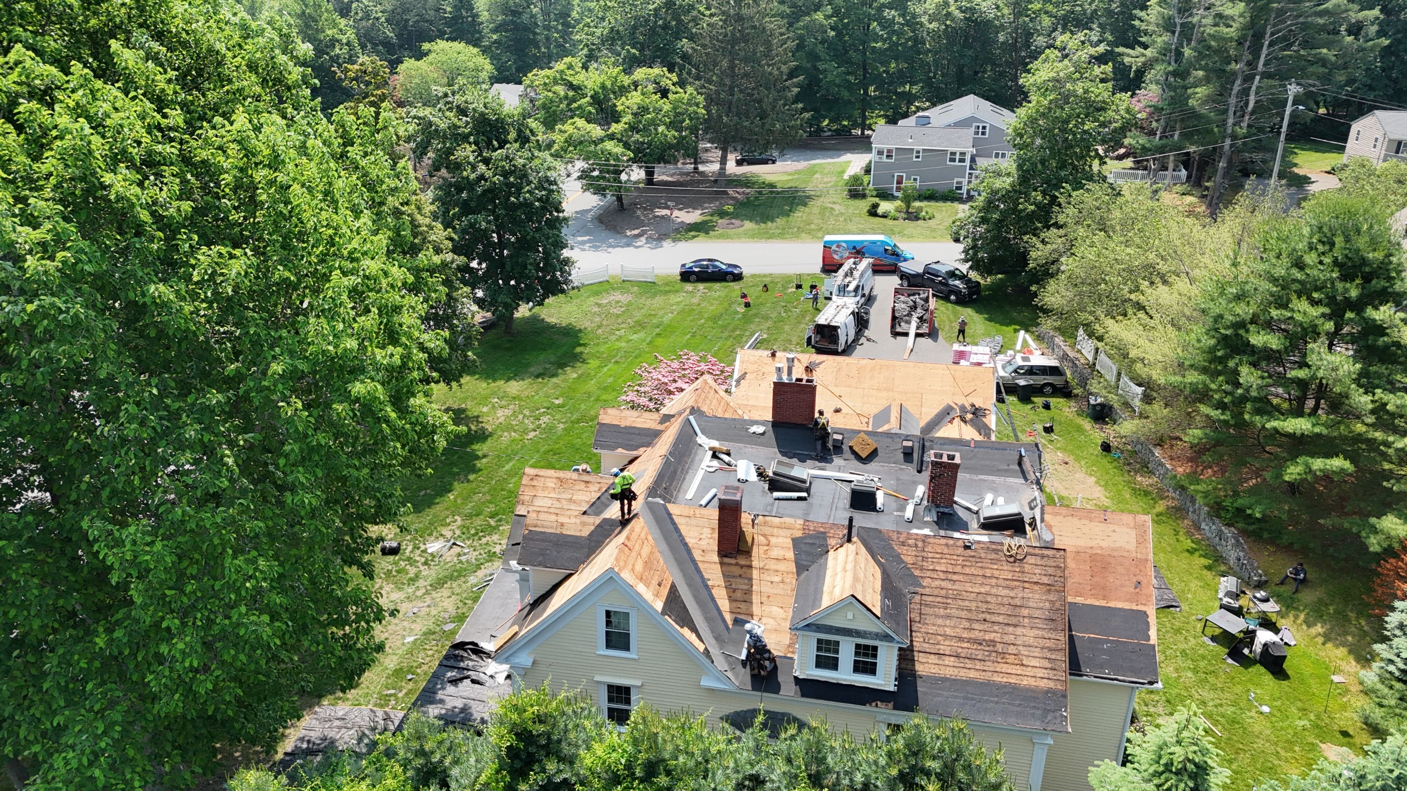 Full Roof Replacement & EPDM Restoration – North Andover, MA by Mighty Dog Roofing of Greater Middlesex County