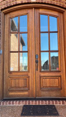 Front door refinishing  using Rubio Monocoat 