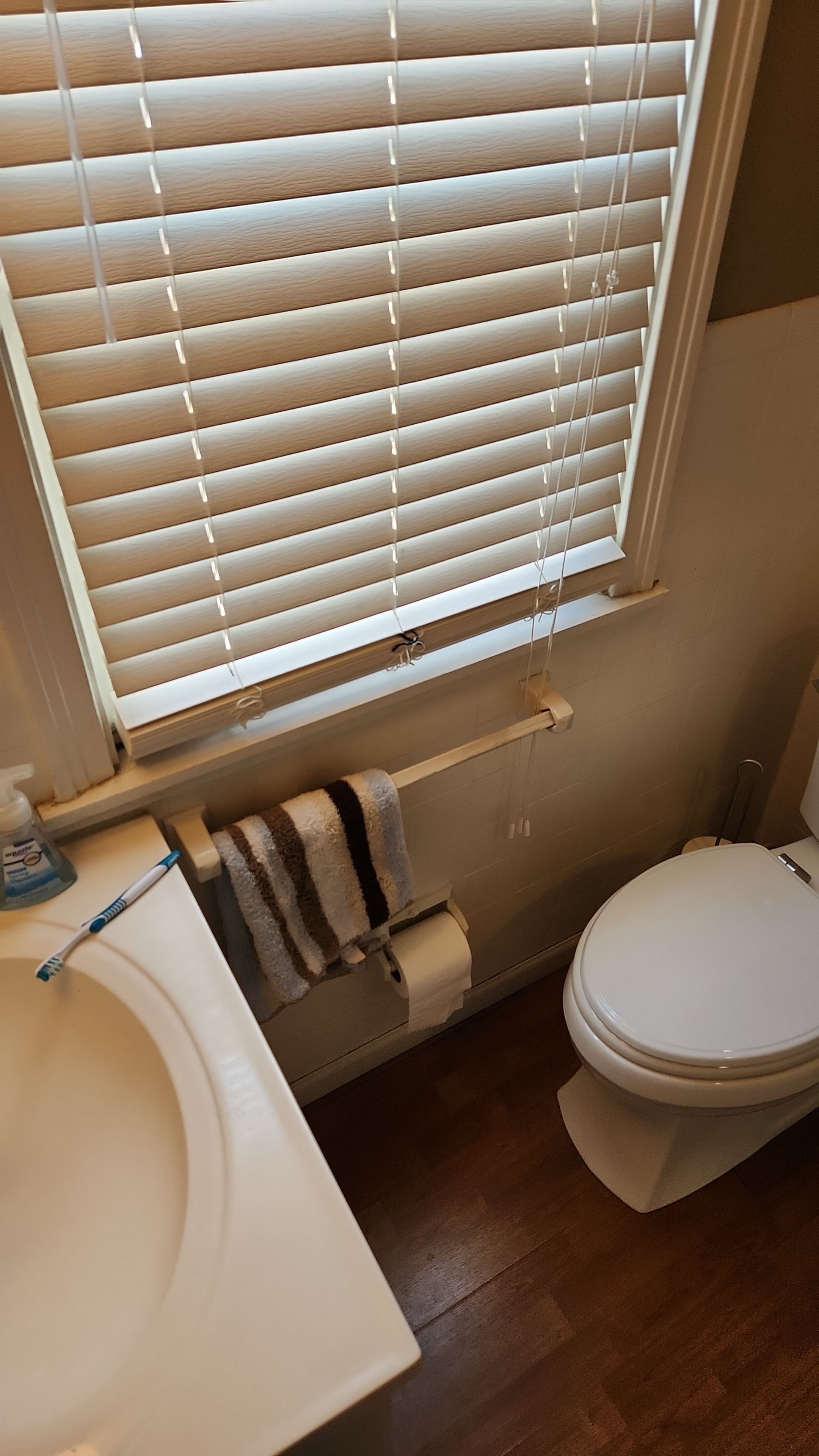 Full bathroom, tile shower, tile floor, tile wainscoting by The Shower Company